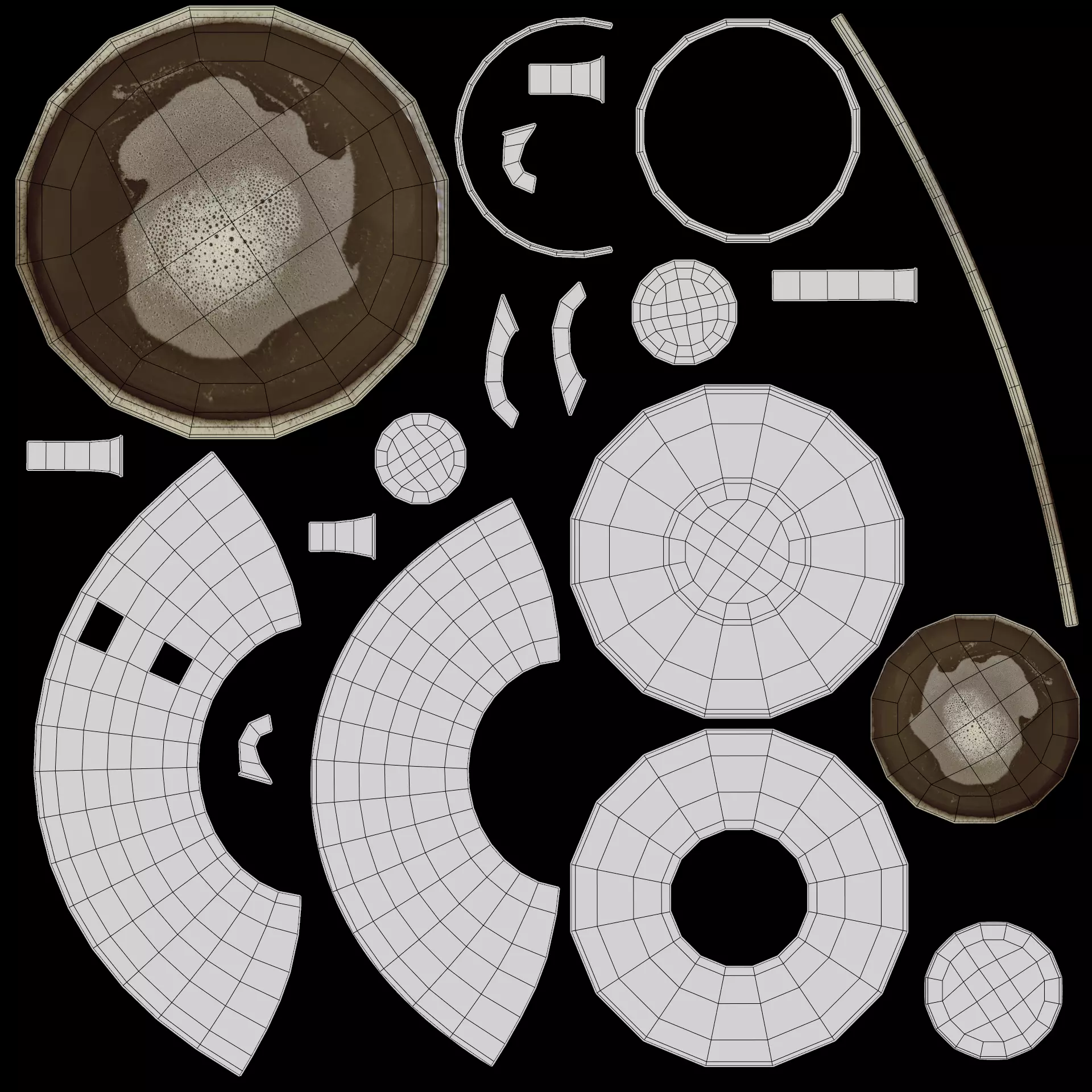 -Coffee with Steam Animated- 3D model_10