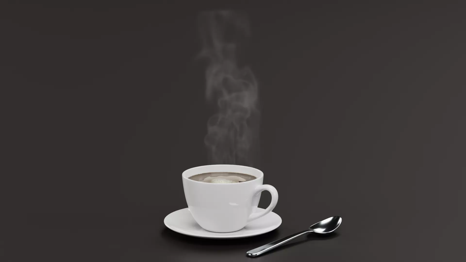 -Coffee with Steam Animated- 3D model_0