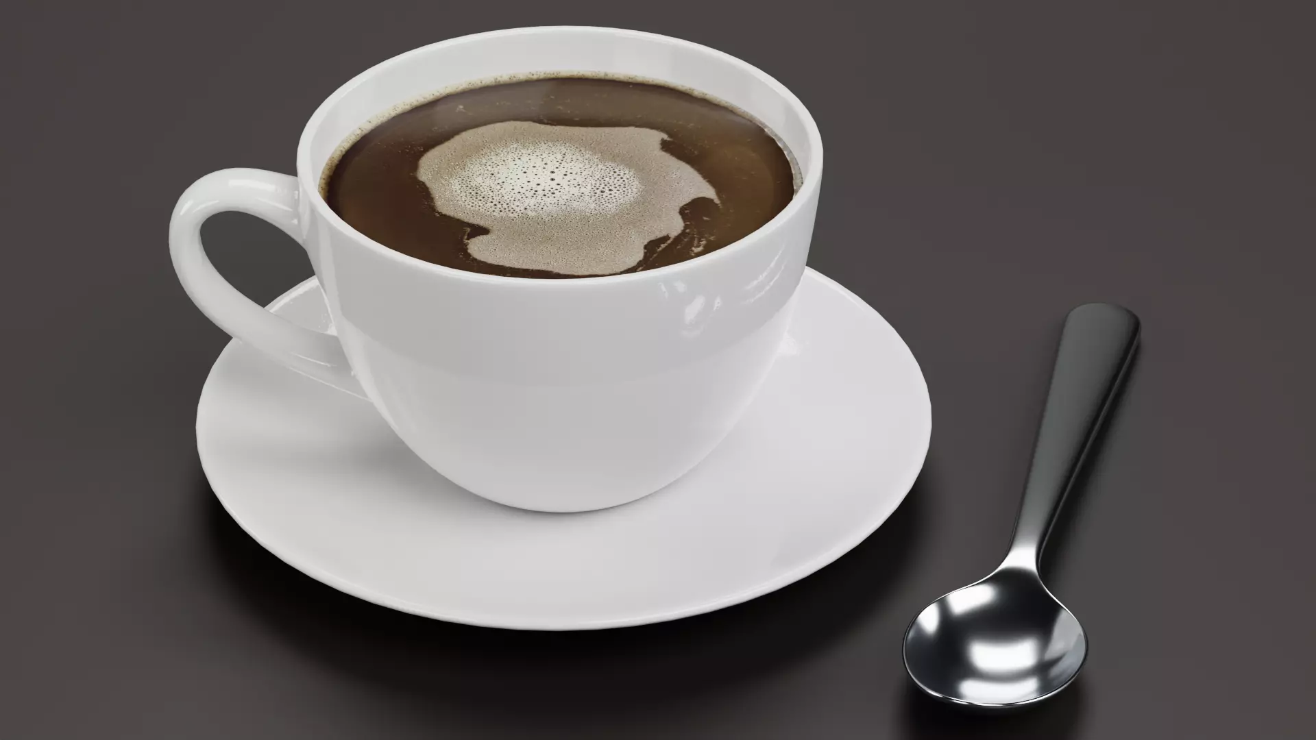 -Coffee with Steam Animated- 3D model_8