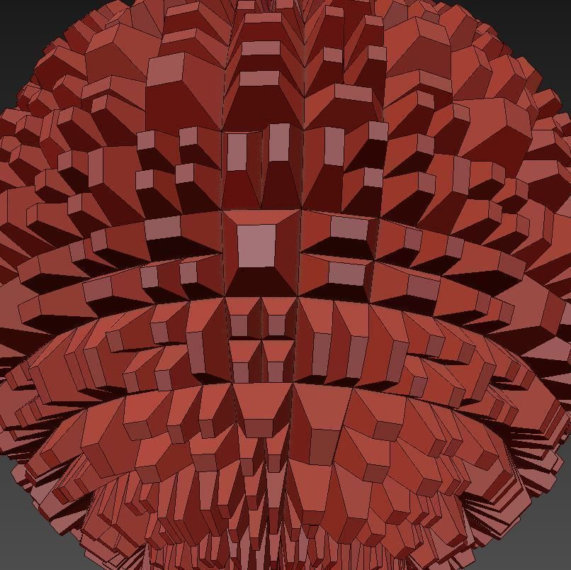 Futuristic Ball Low-poly 3D model_2