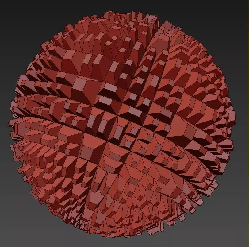 Futuristic Ball Low-poly 3D model_0