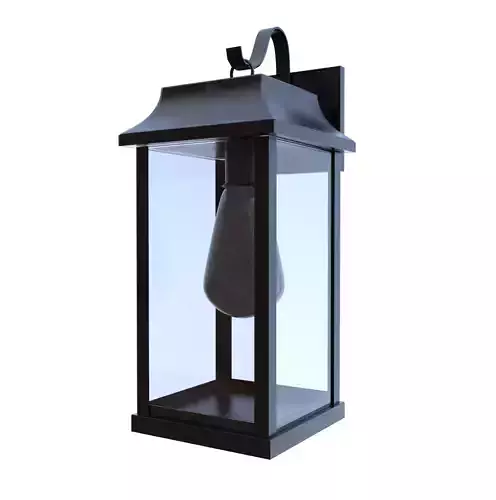 Outdoor Wall Lantern 3d Model  PBR   FBX OBJ GLB USD Low-poly 3D model