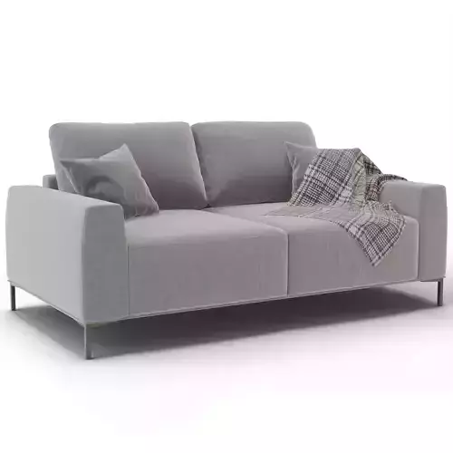 Modern 2-Seater Fabric Sofa