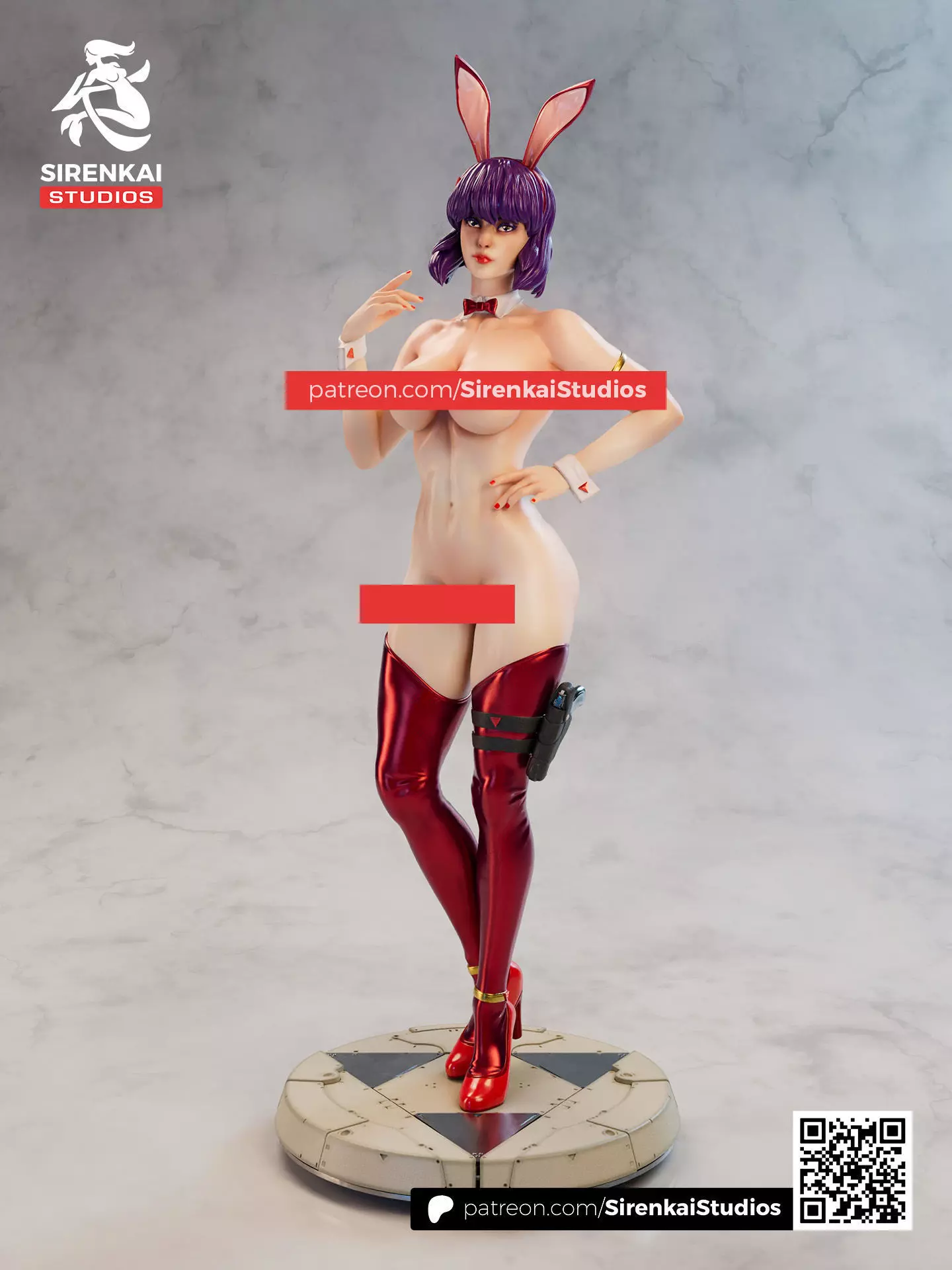 Motoko Bunny Ghost in the Shell 3D Print STL 3D print model_14