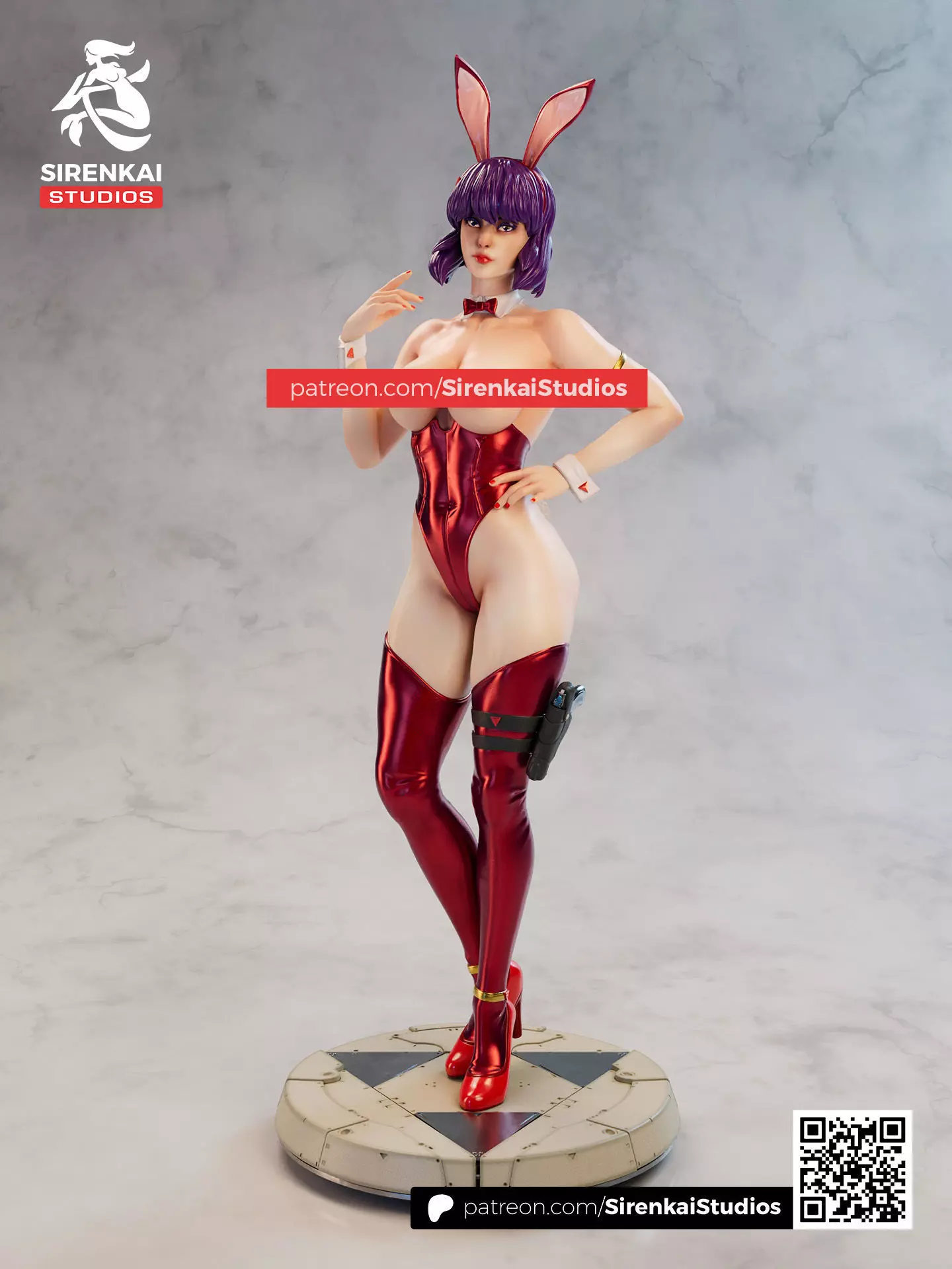 Motoko Bunny Ghost in the Shell 3D Print STL 3D print model_11