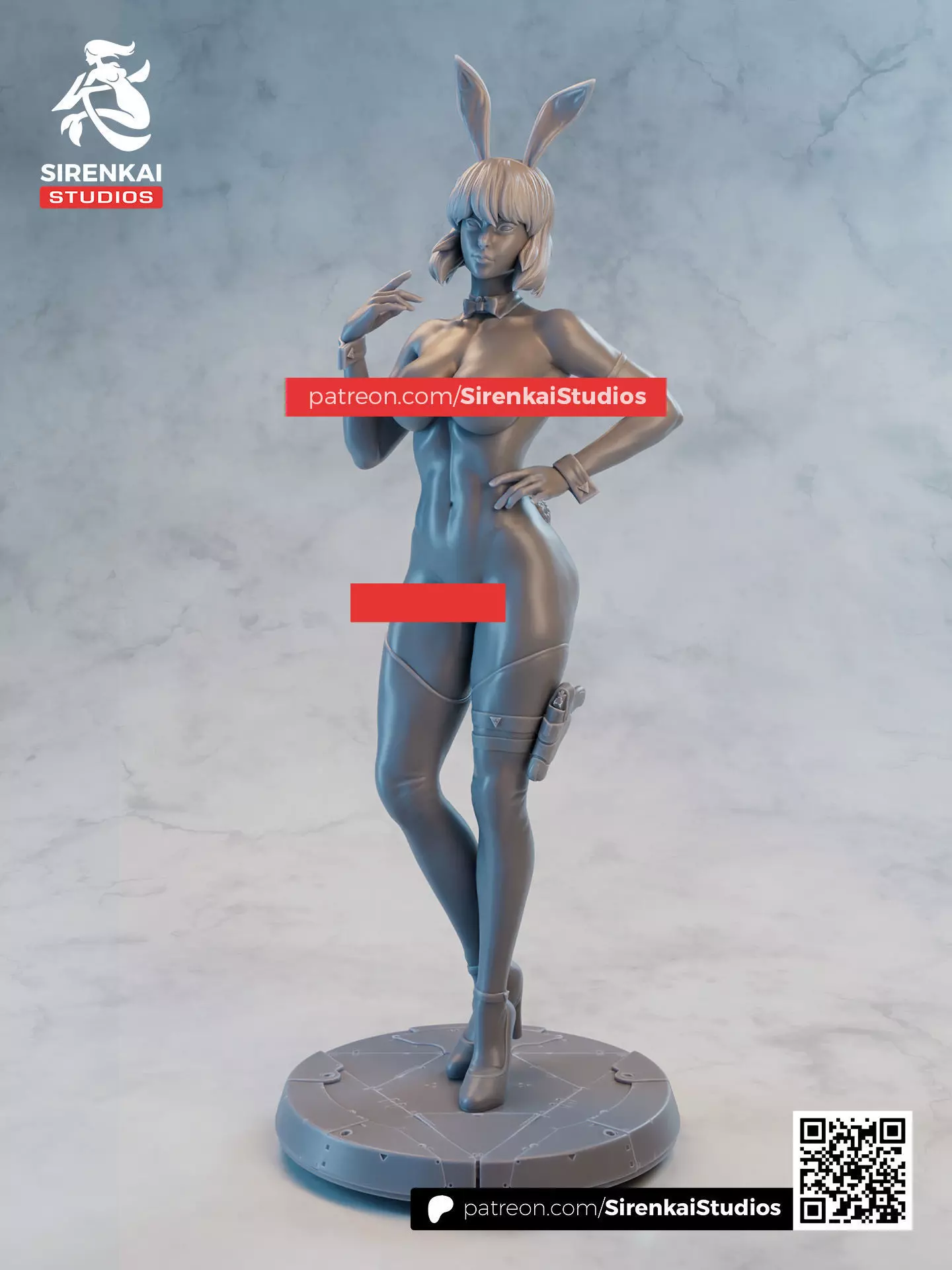 Motoko Bunny Ghost in the Shell 3D Print STL 3D print model_2