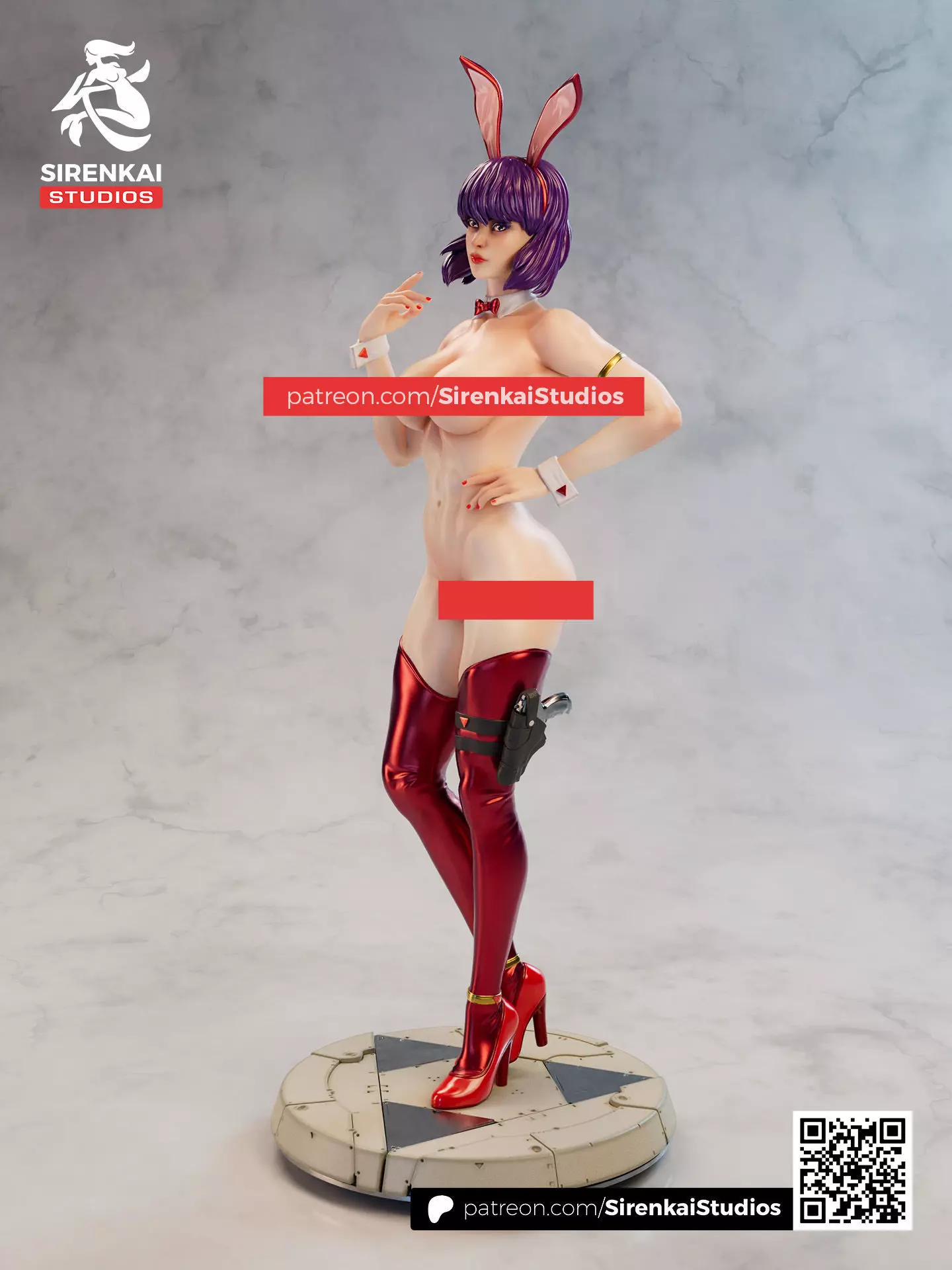 Motoko Bunny Ghost in the Shell 3D Print STL 3D print model_12