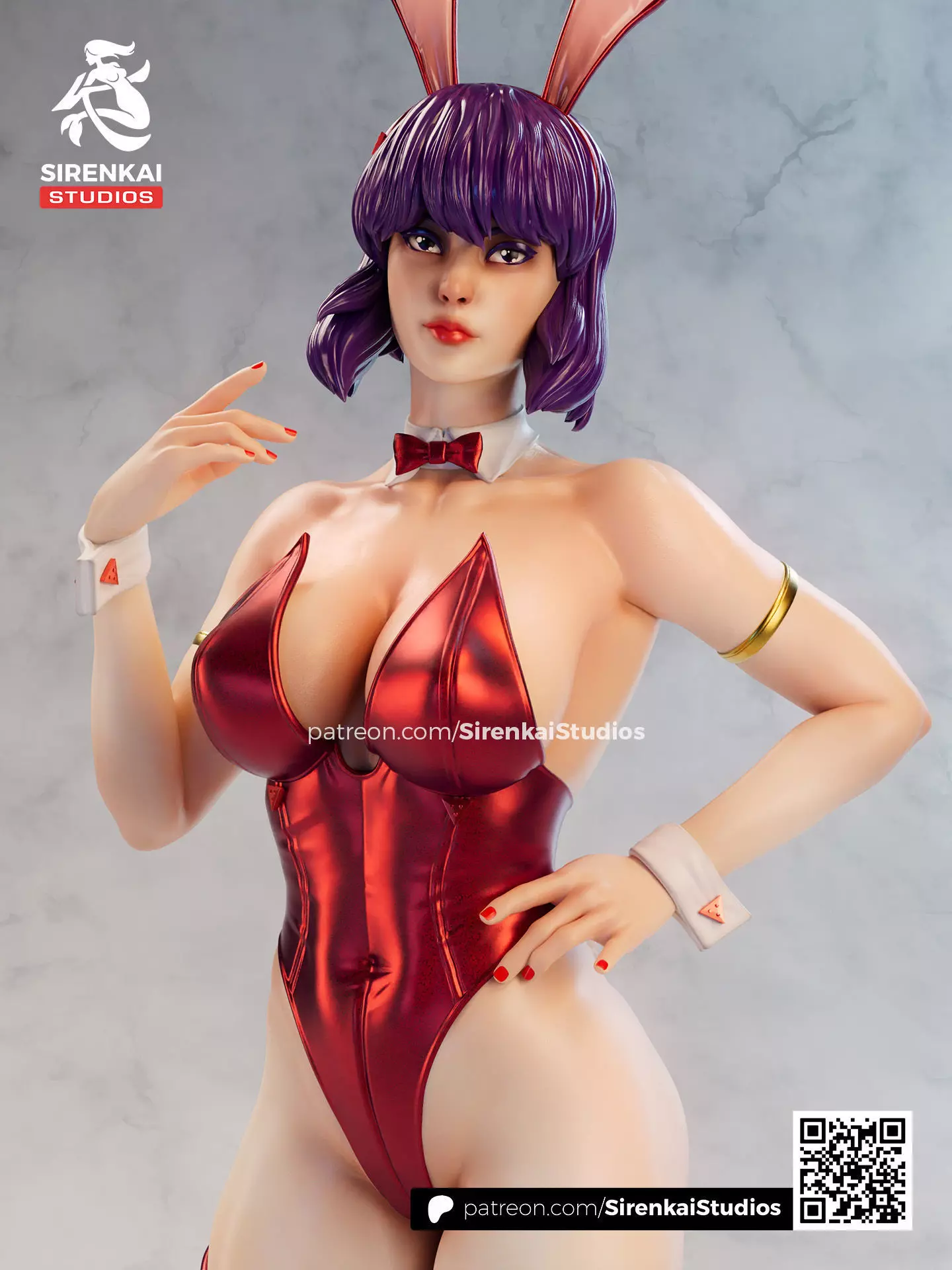 Motoko Bunny Ghost in the Shell 3D Print STL 3D print model_4