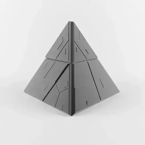 Sci Fi Pyramid Shape Triangle 1 Low-poly 3D model