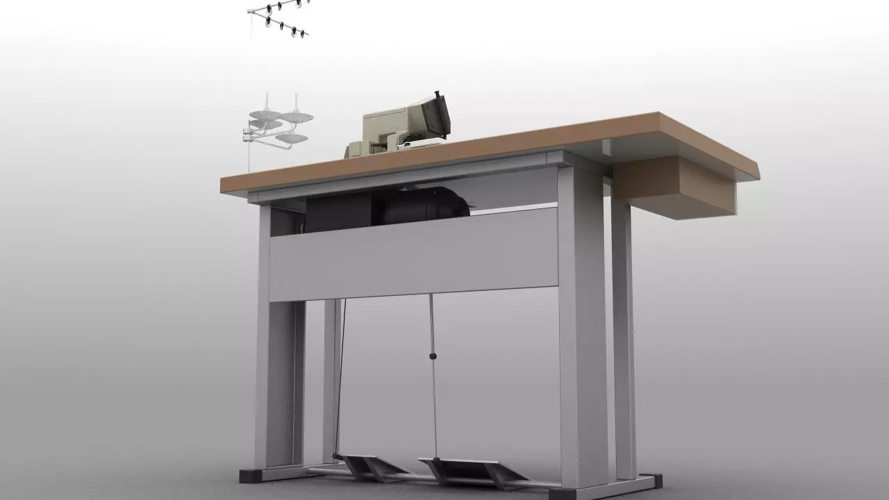 overlock machine 3D model_2