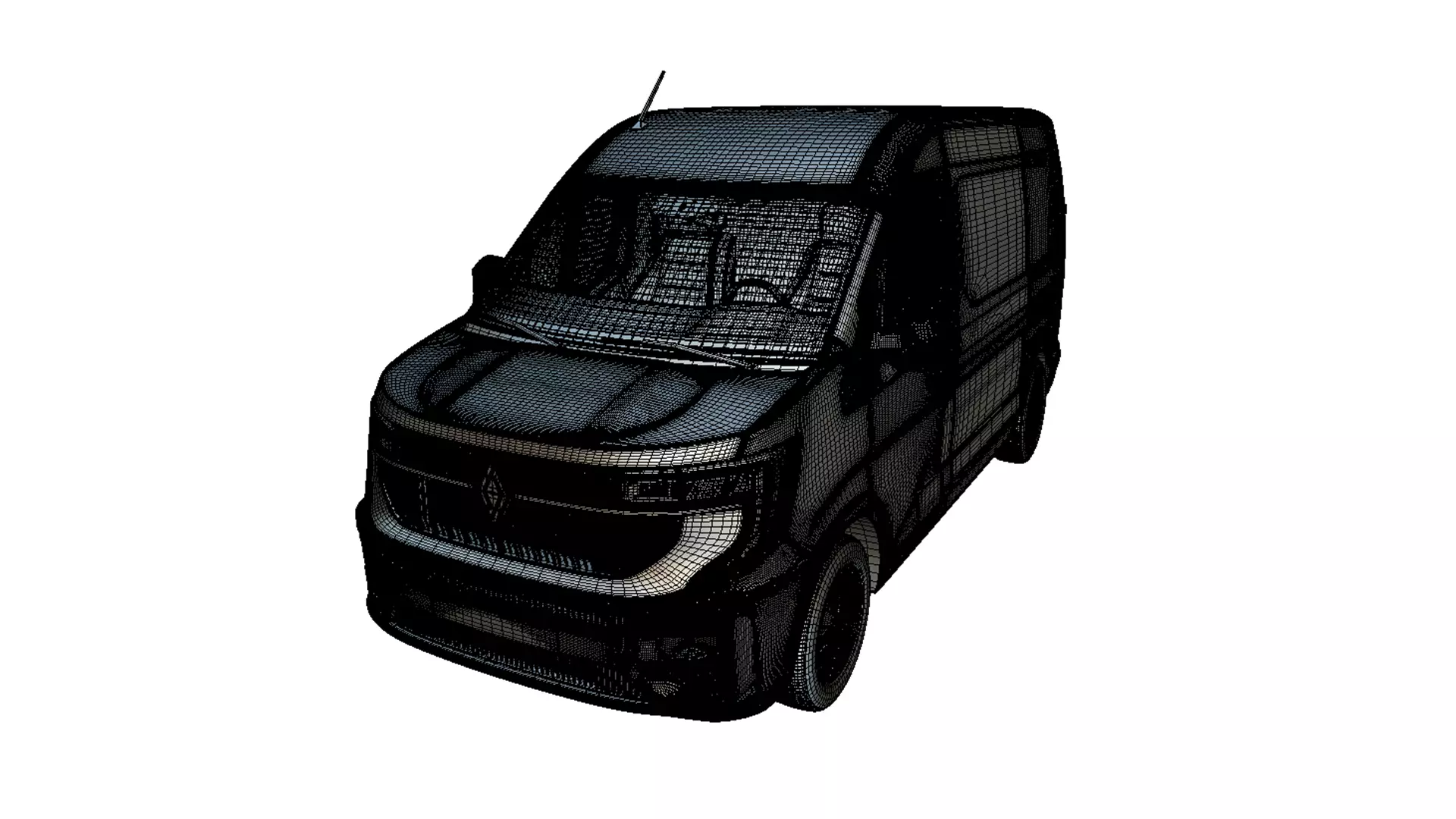 Renault Master 2024  High Quality Commercial Van 3D model_11