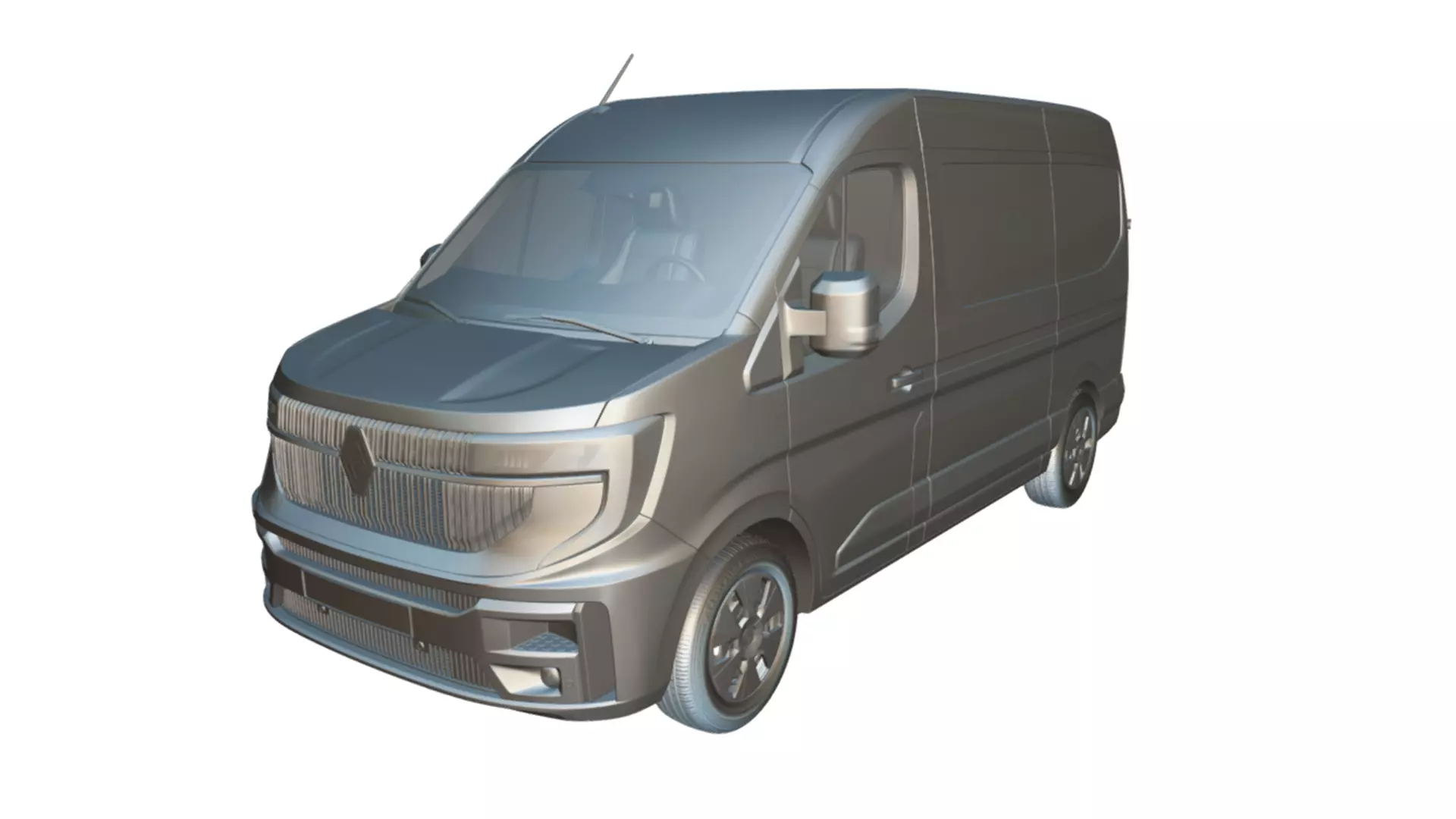 Renault Master 2024  High Quality Commercial Van 3D model_12