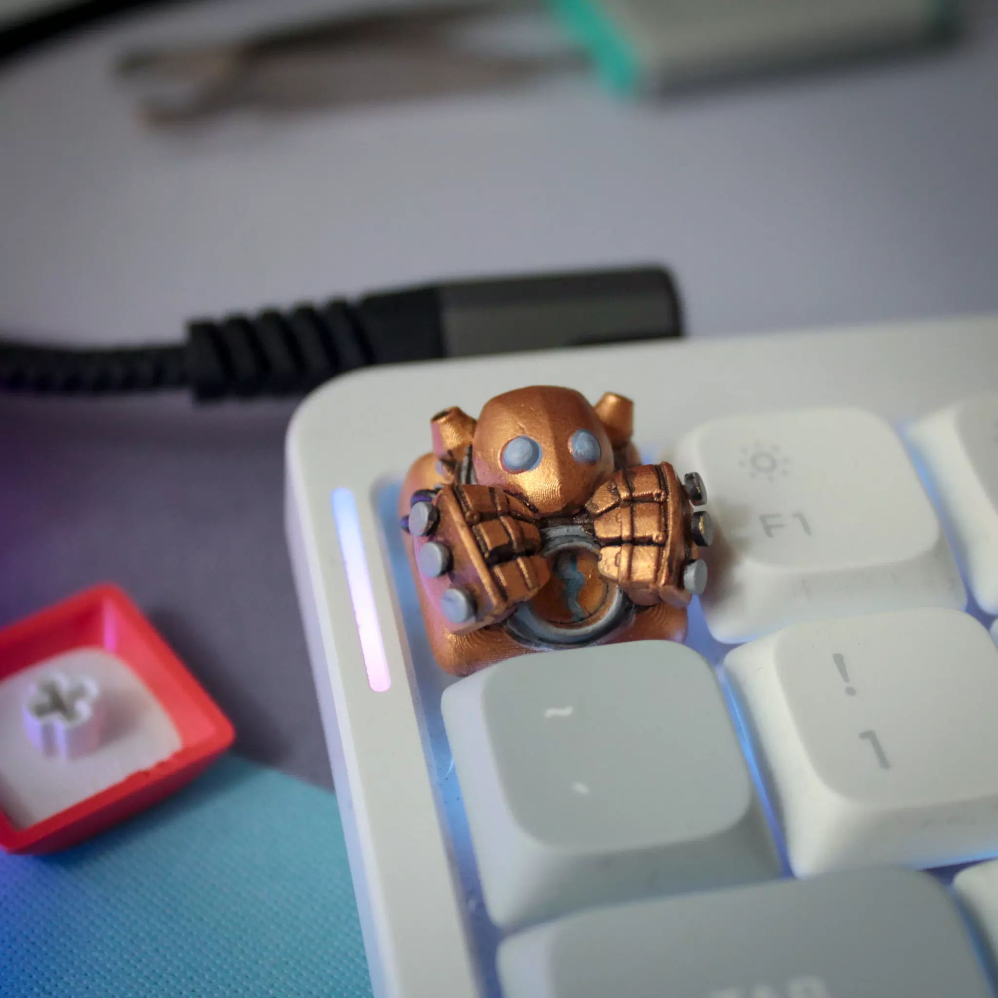 Blitzcrank keycap 3D print model_1