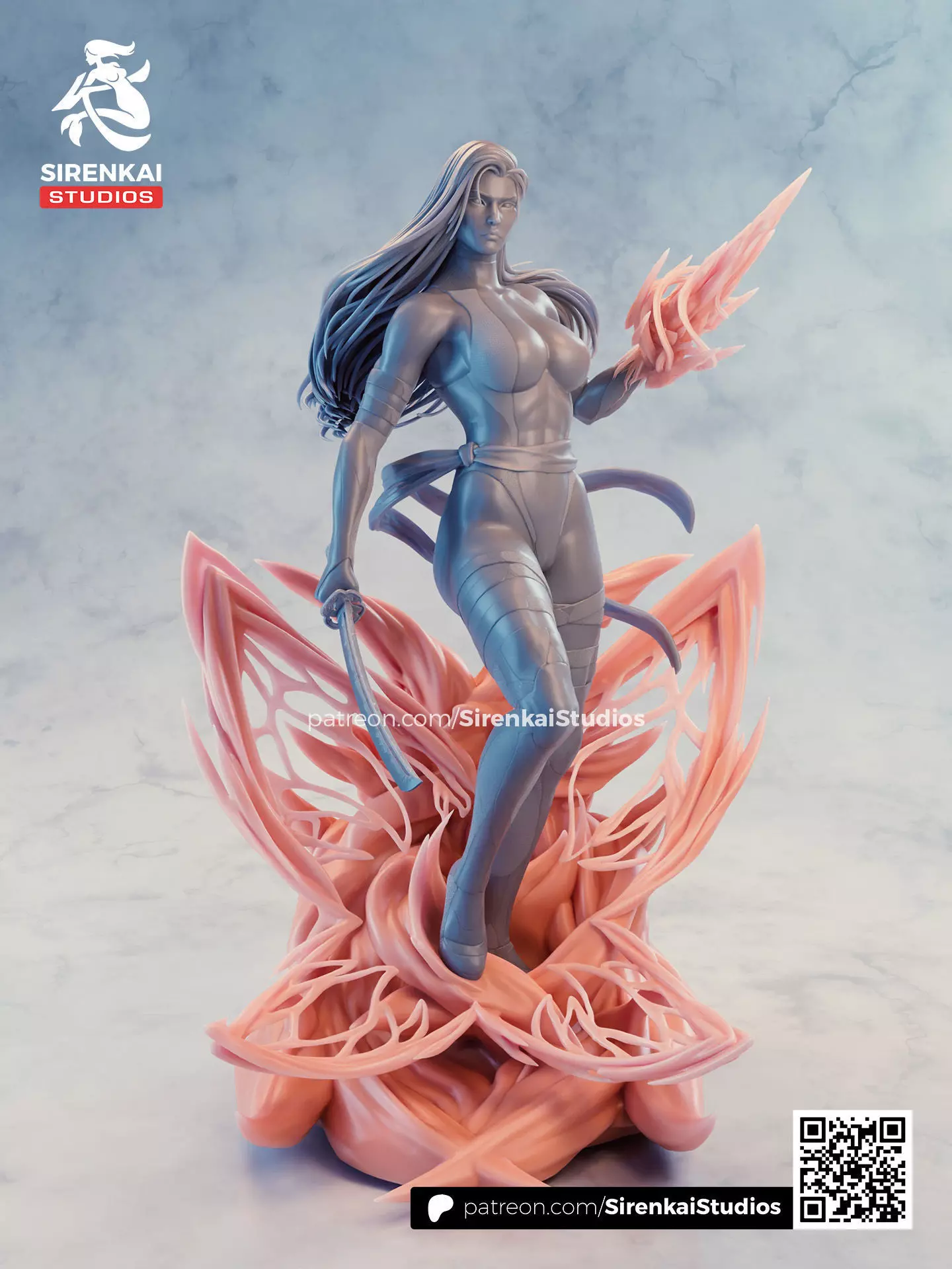 Psylocke 3D Print STL 3D print model_1