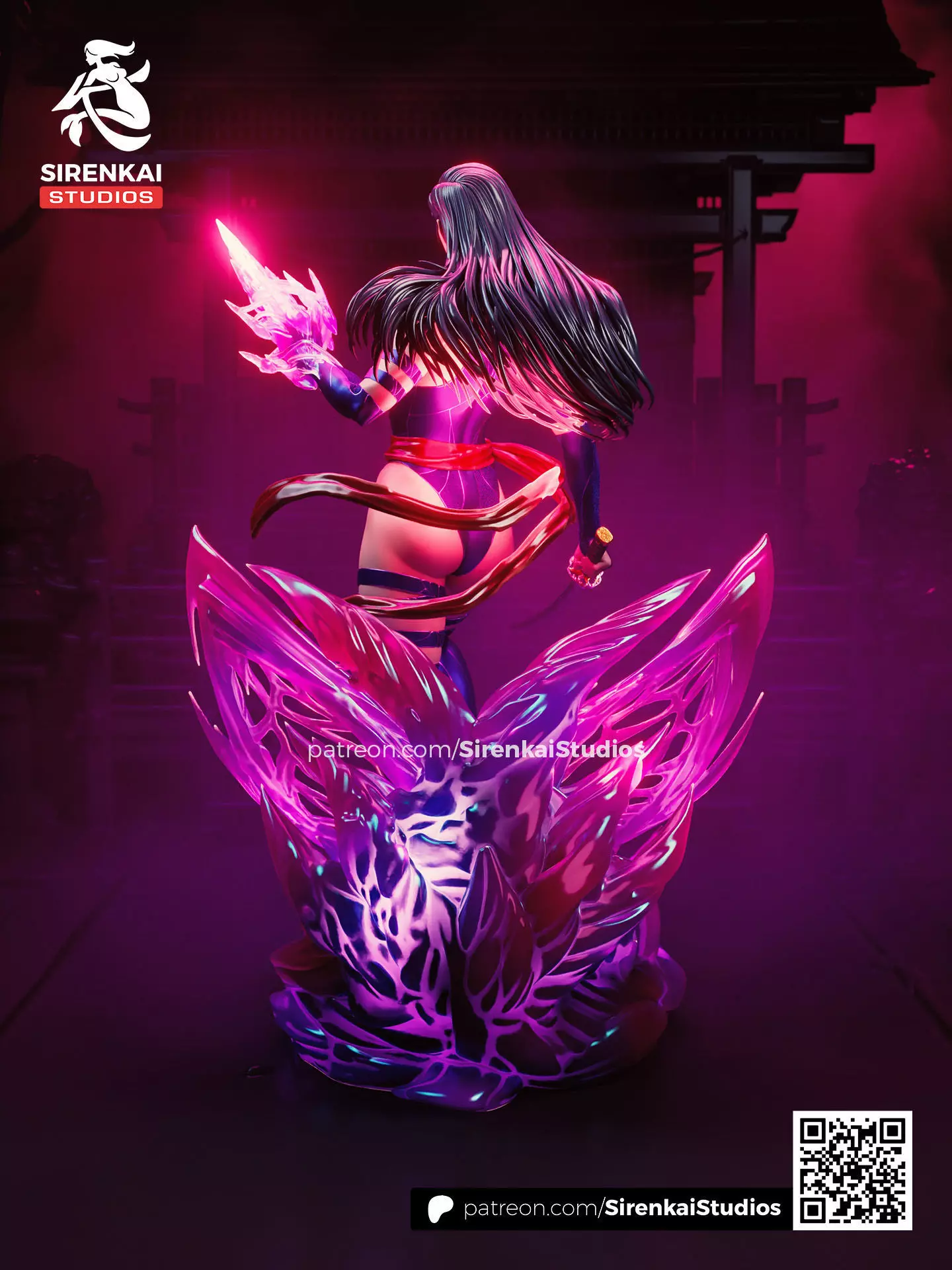 Psylocke 3D Print STL 3D print model_15