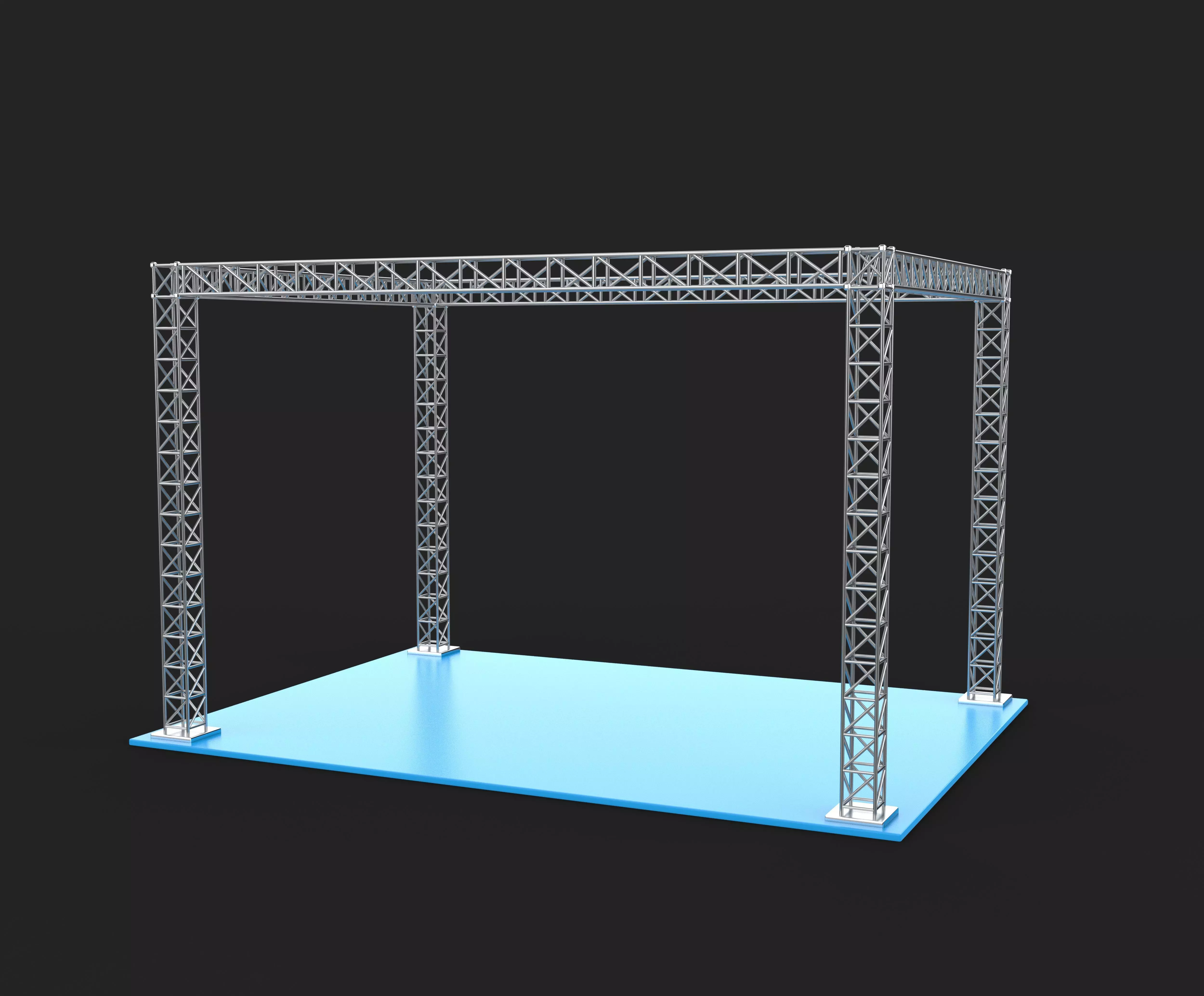 Box truss 3D model_8