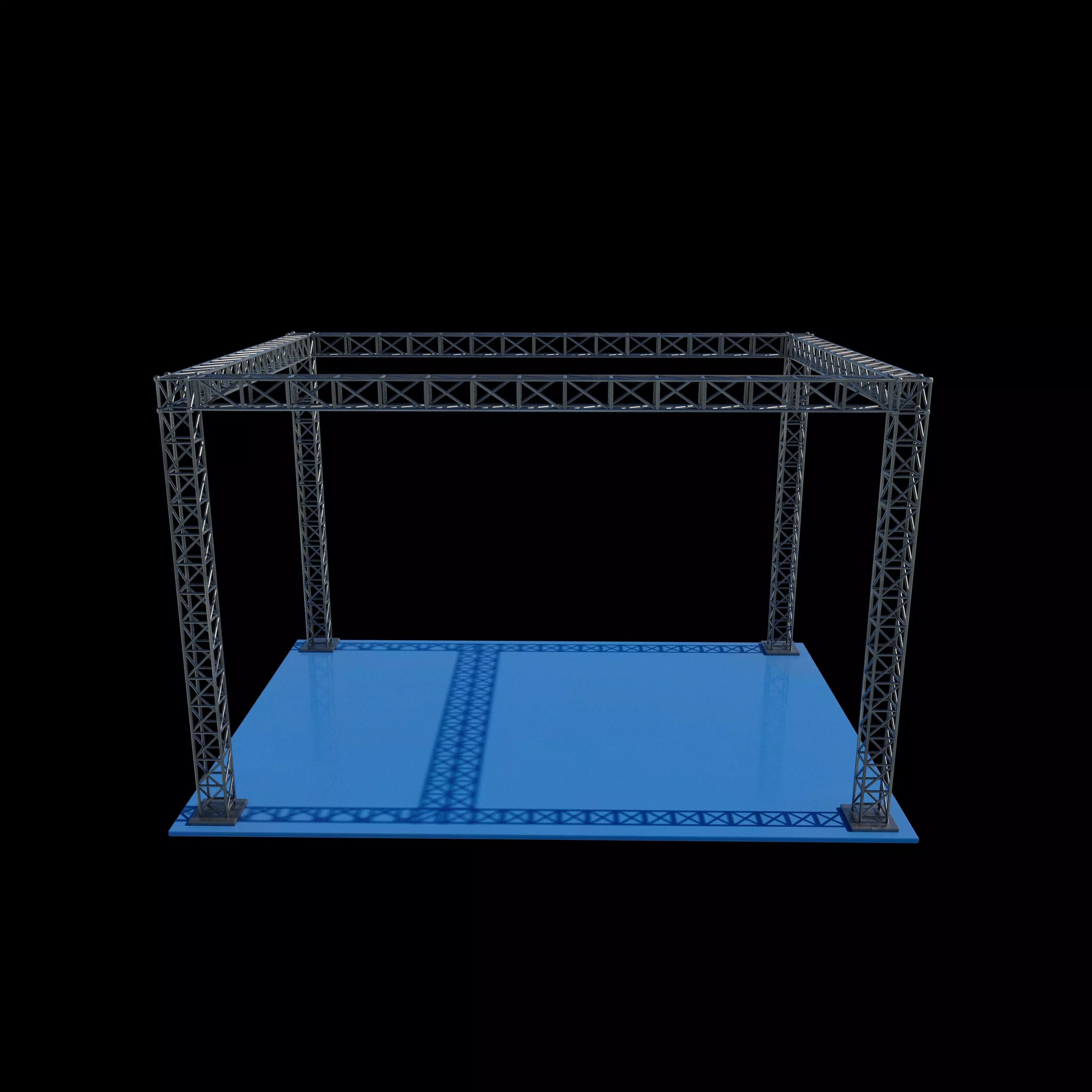 Box truss 3D model_0