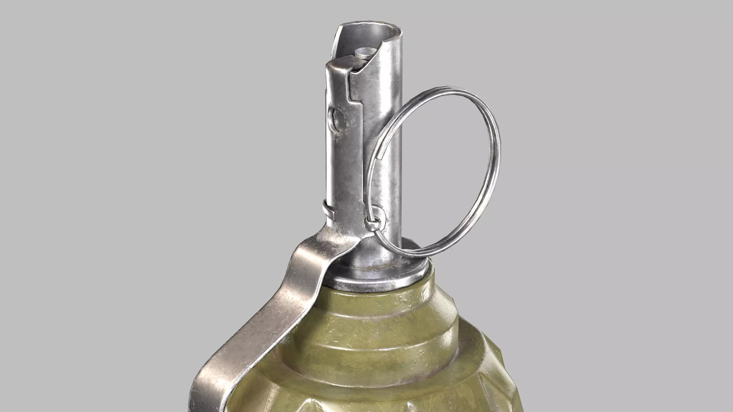 F1 Hand Grenade Low-poly 3D model_8