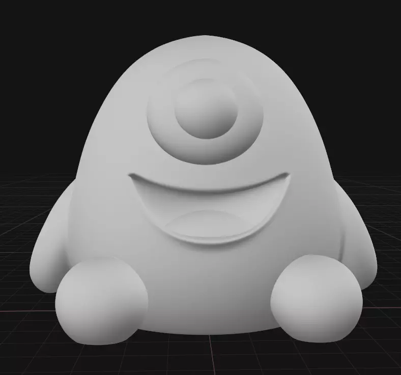 one eyed monster 3D print model_1