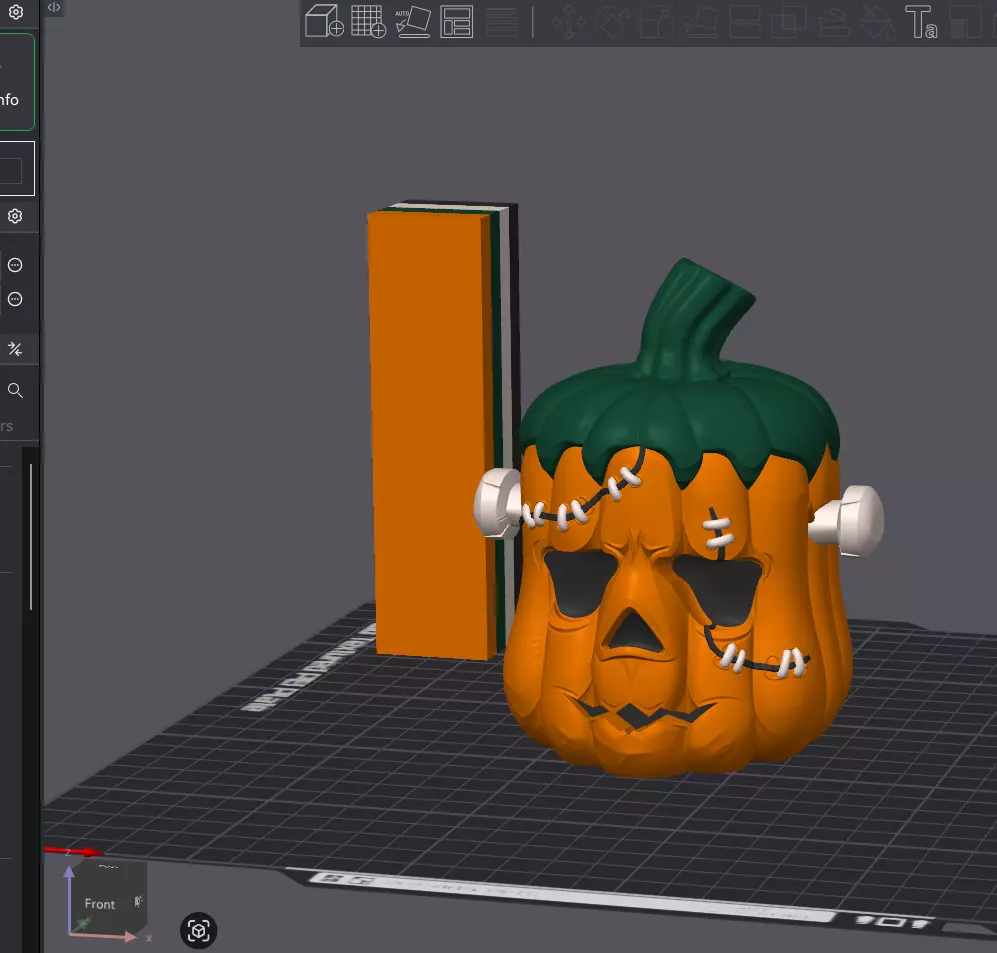 Frankenstein Pumpkin Halloween 3D print model_4