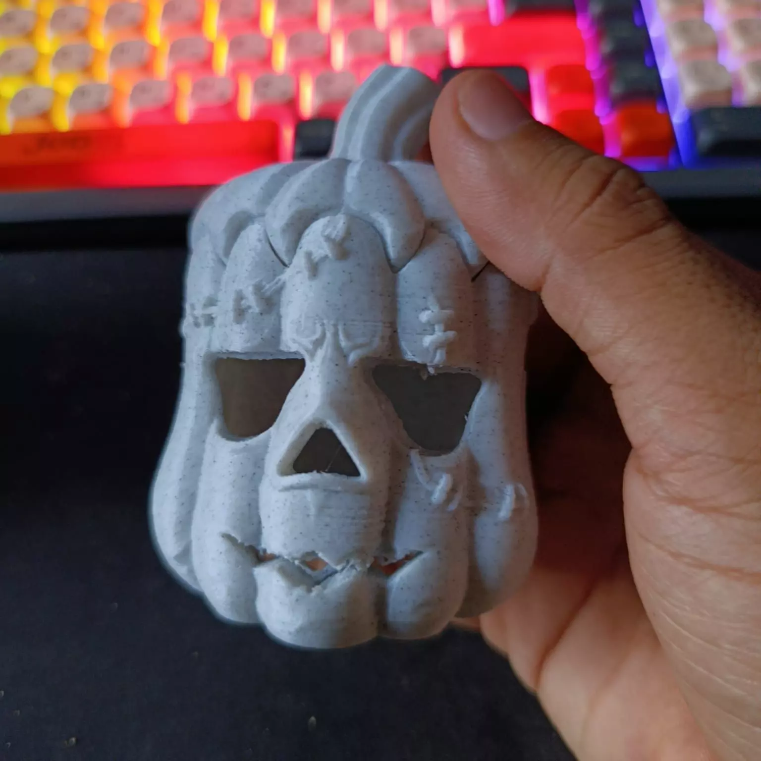 Frankenstein Pumpkin Halloween 3D print model_1