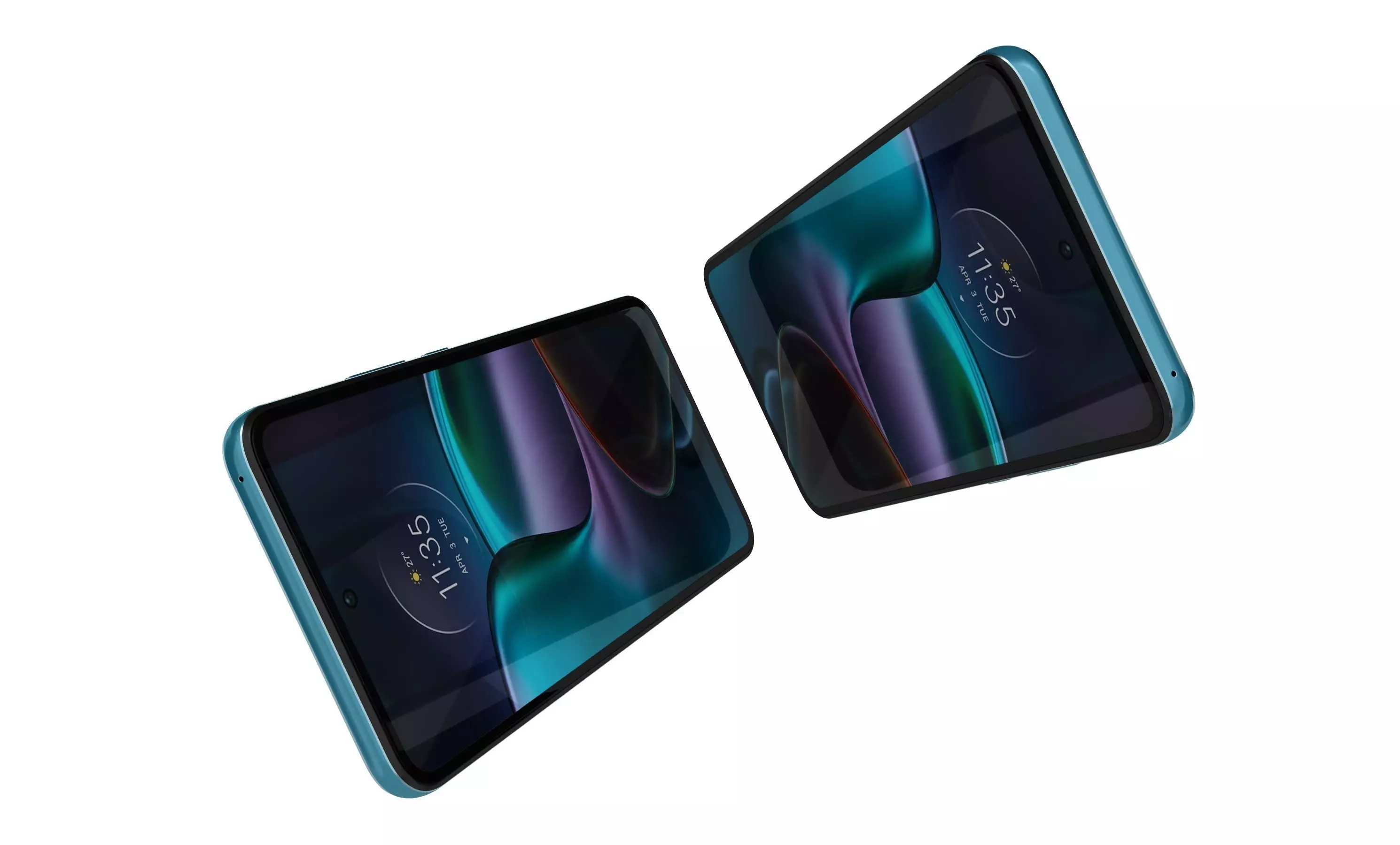 Motorola Edge 30 Aurora Green 3D model_3