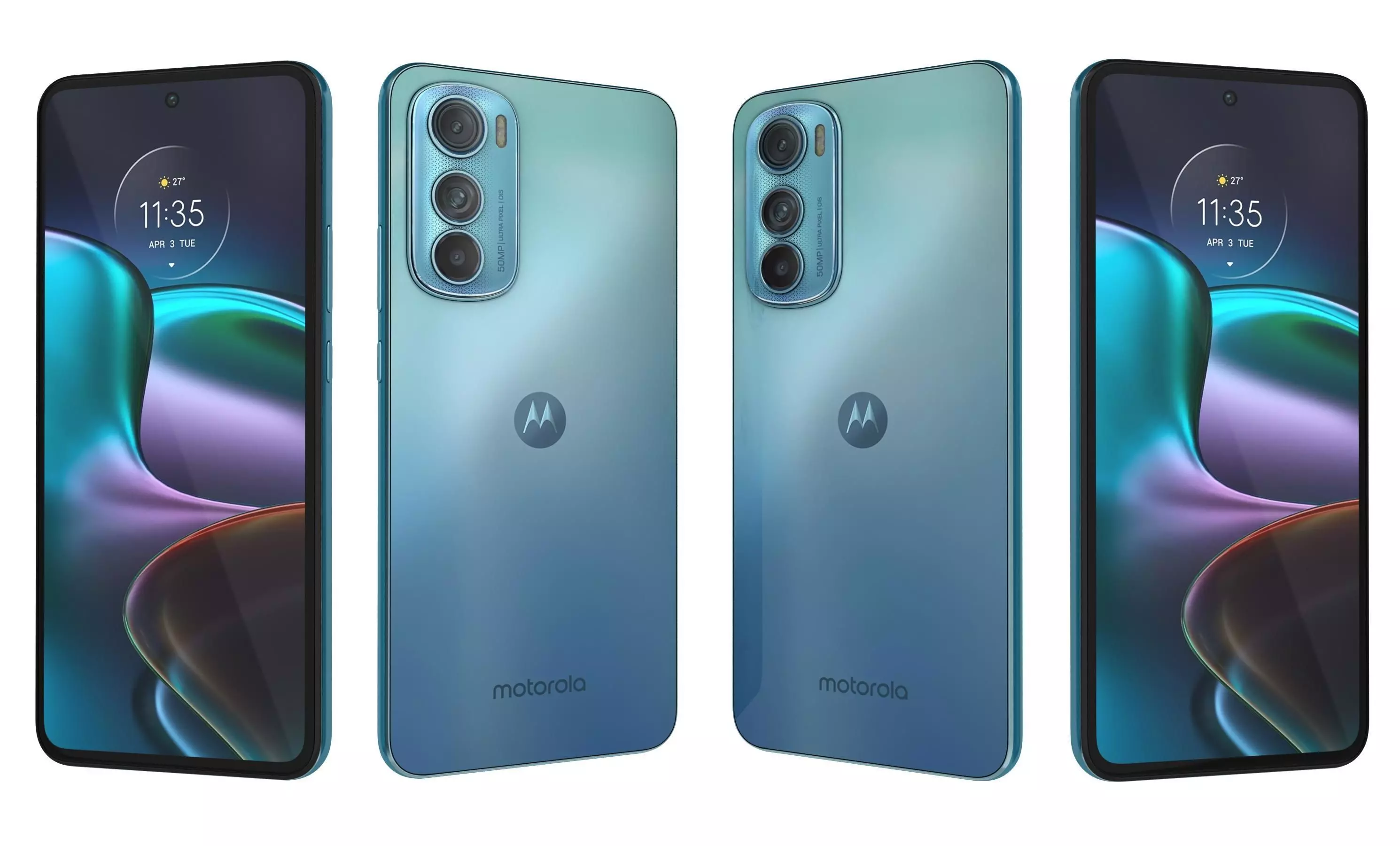 Motorola Edge 30 Aurora Green 3D model_24