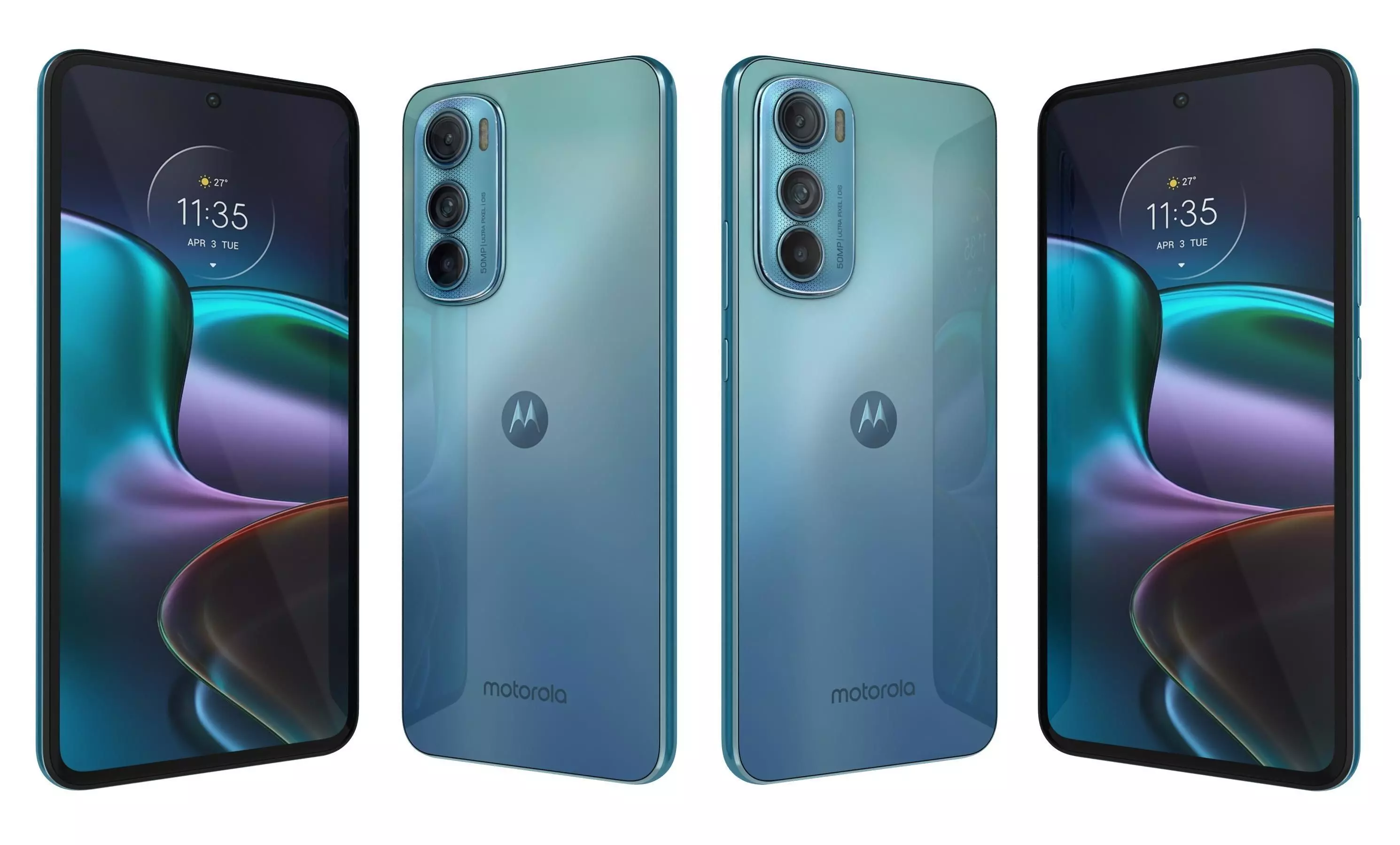 Motorola Edge 30 Aurora Green 3D model_21