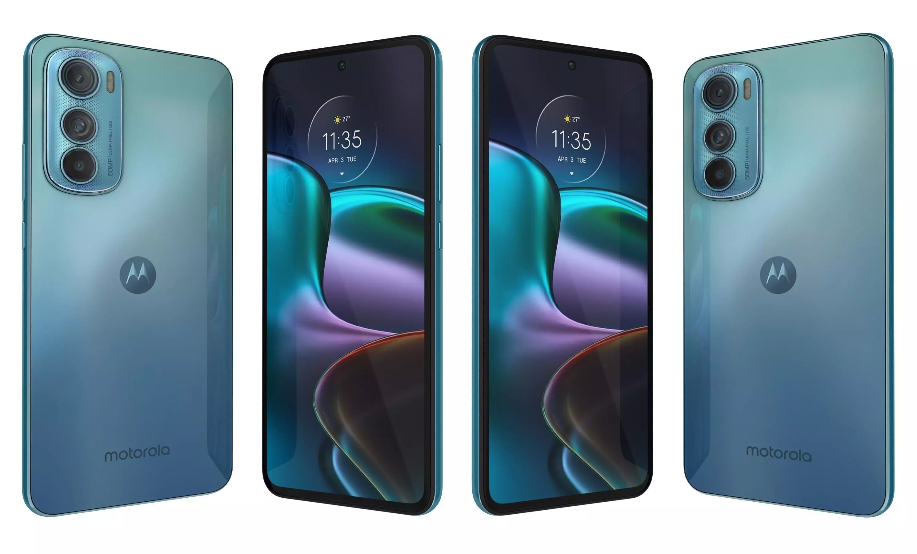 Motorola Edge 30 Aurora Green 3D model_0