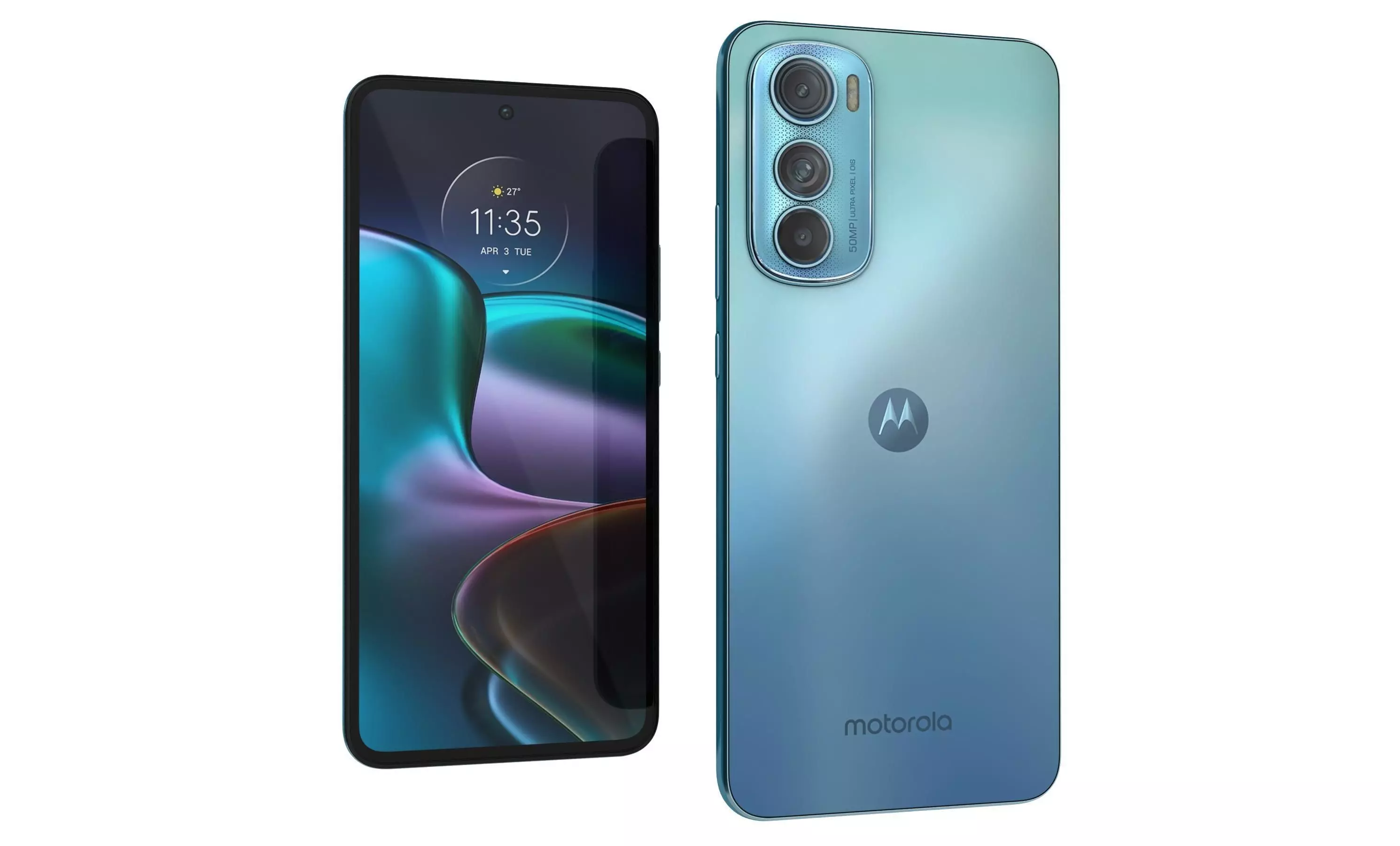 Motorola Edge 30 Aurora Green 3D model_1