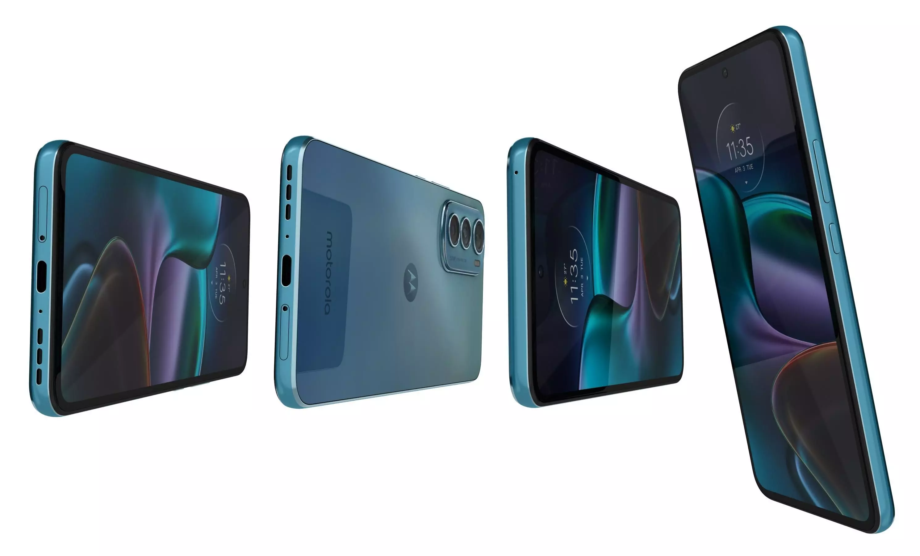 Motorola Edge 30 Aurora Green 3D model_6