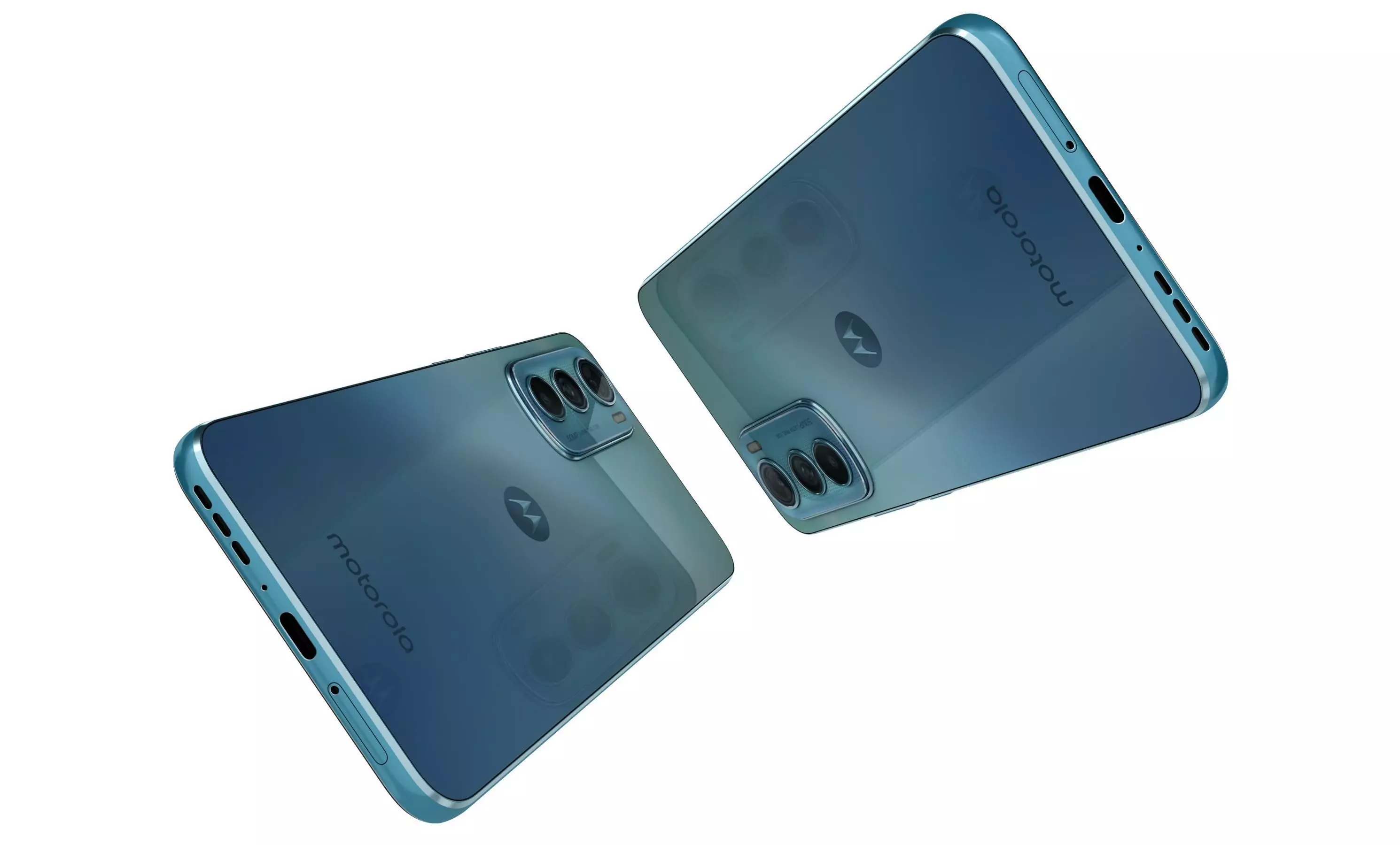 Motorola Edge 30 Aurora Green 3D model_4