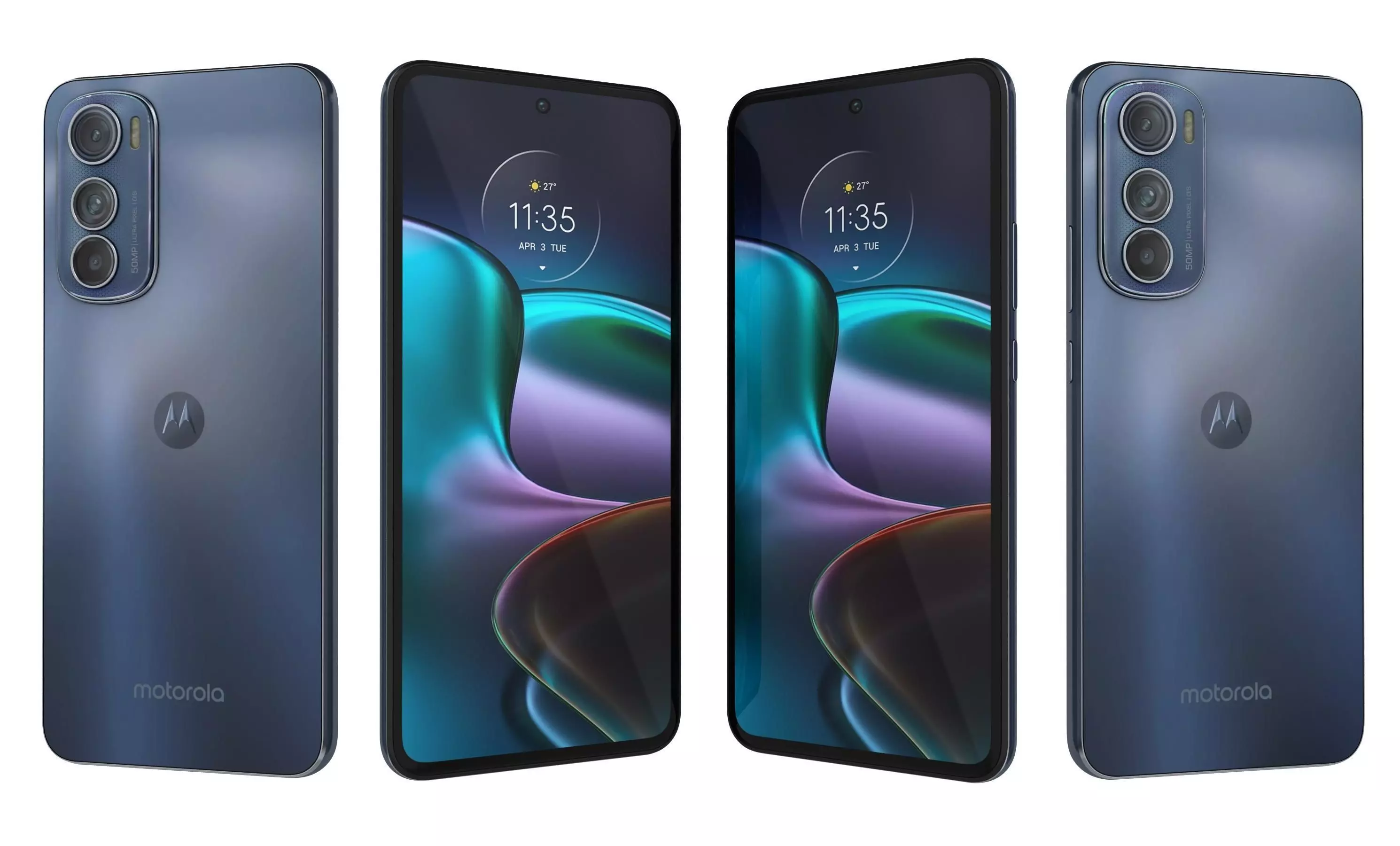 Motorola Edge 30 Gray High Poly 3D model_0