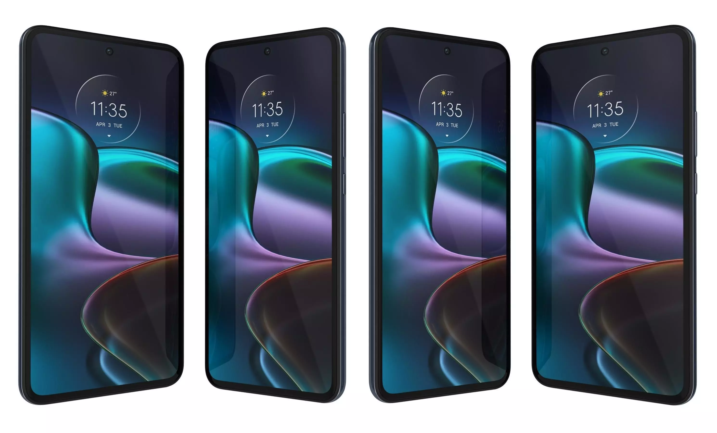 Motorola Edge 30 Gray High Poly 3D model_5