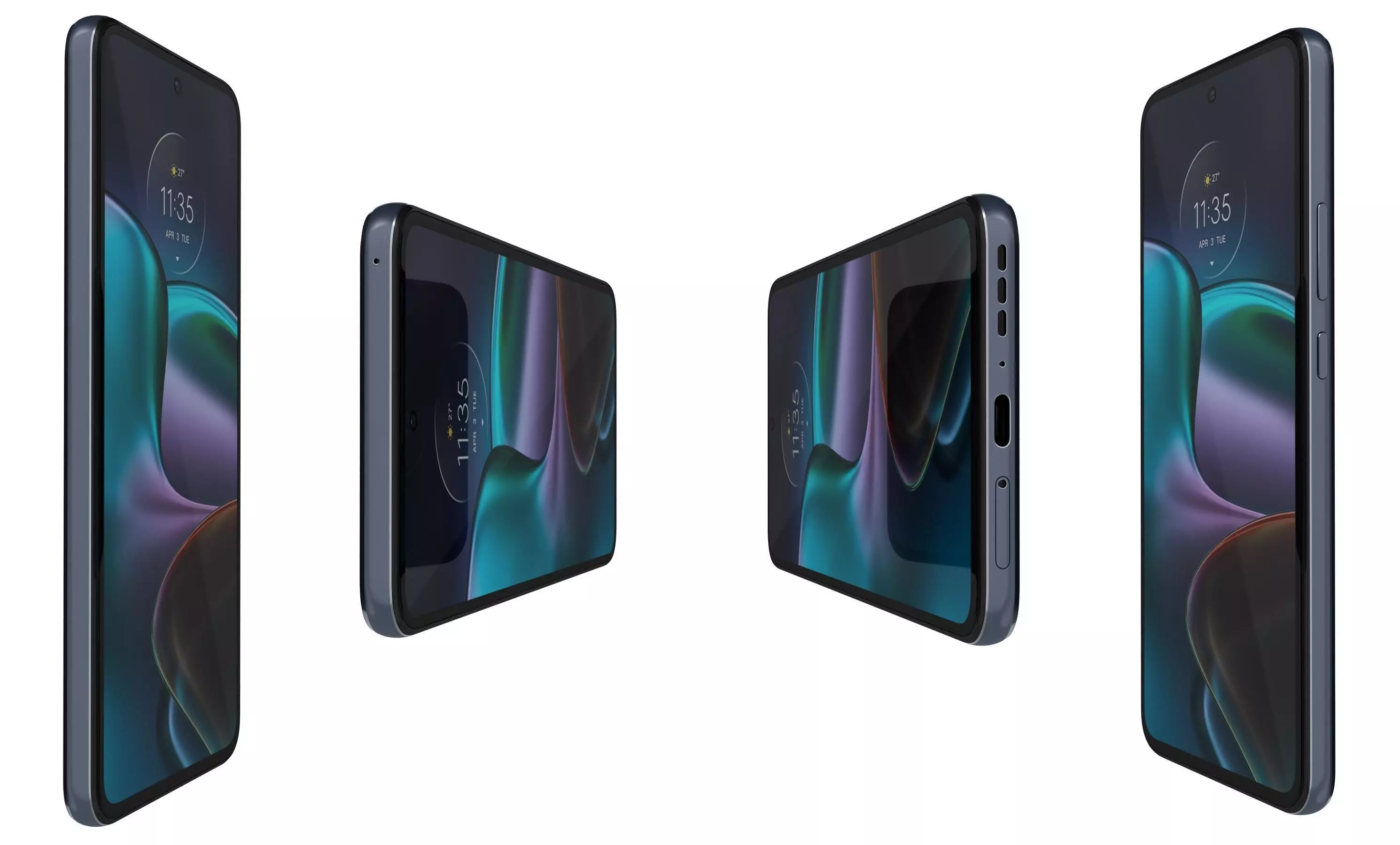 Motorola Edge 30 Gray High Poly 3D model_14