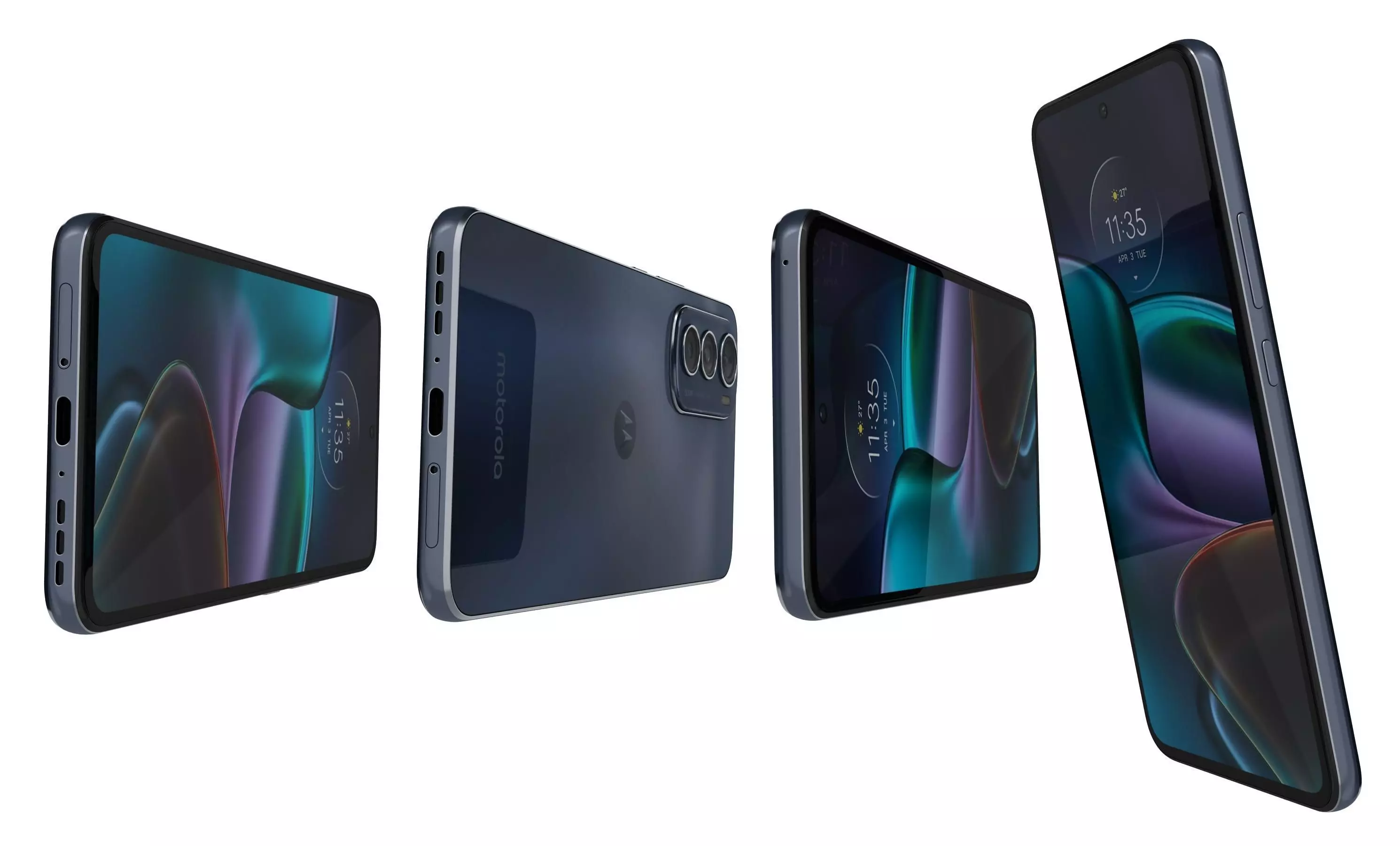 Motorola Edge 30 Gray High Poly 3D model_11