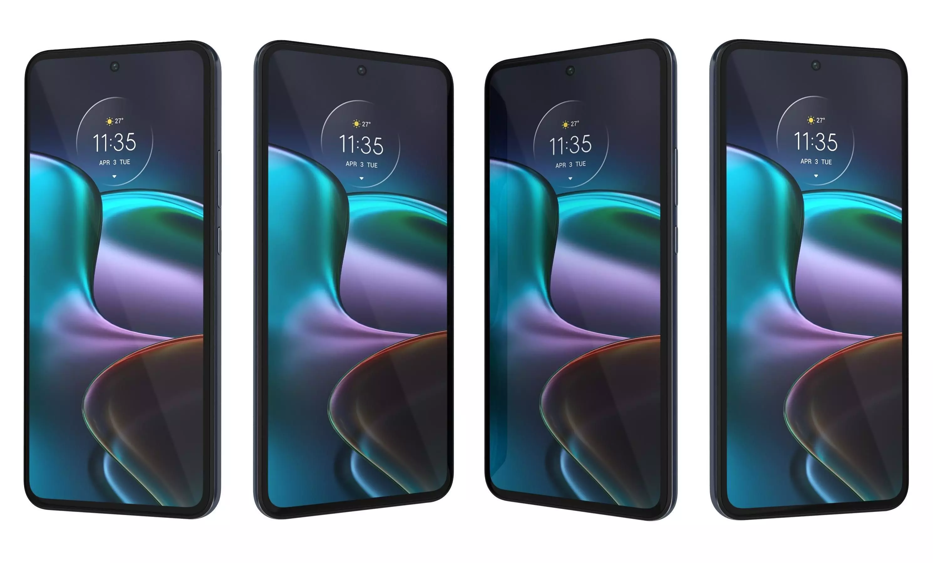 Motorola Edge 30 Gray High Poly 3D model_7