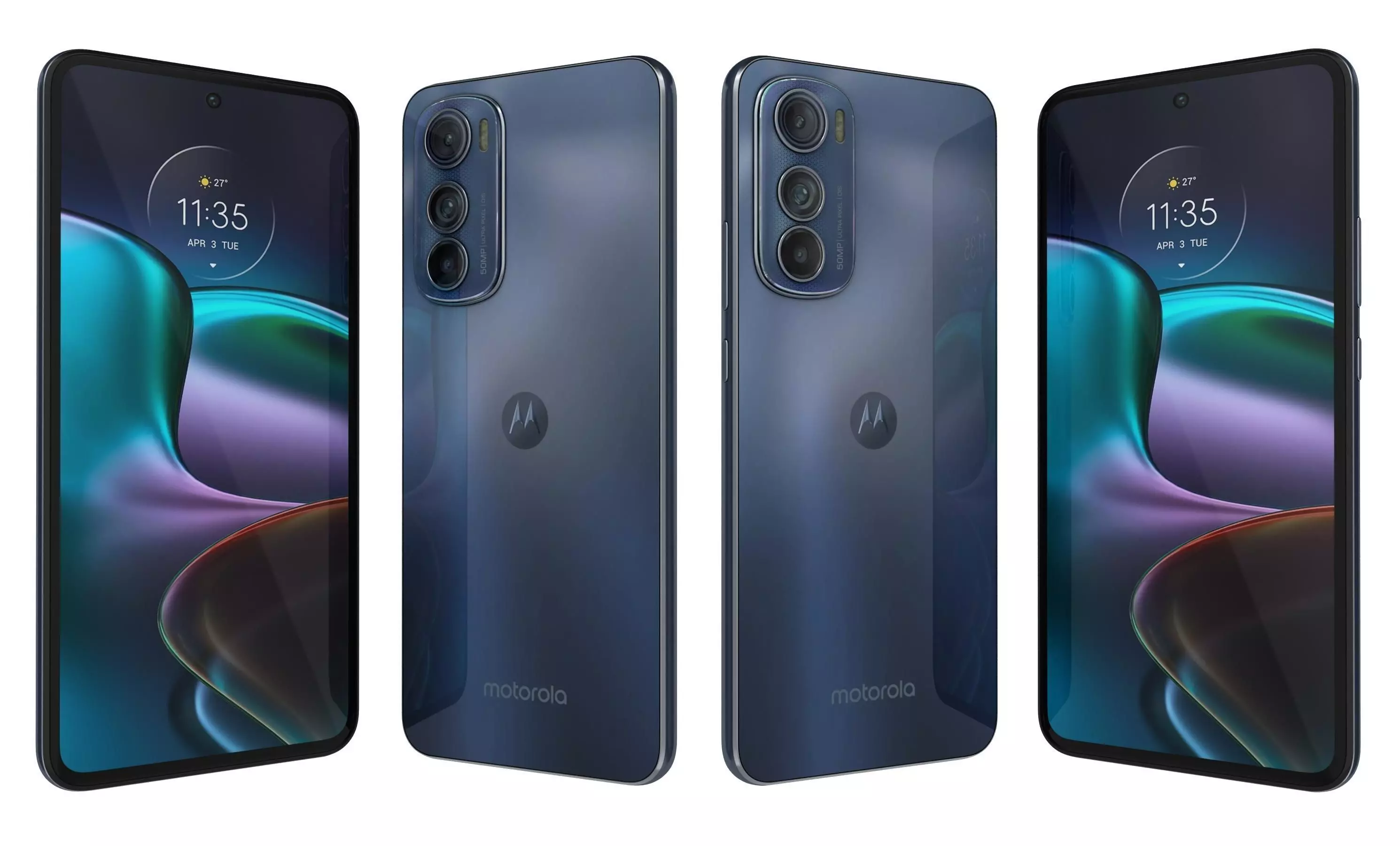 Motorola Edge 30 Gray High Poly 3D model_3