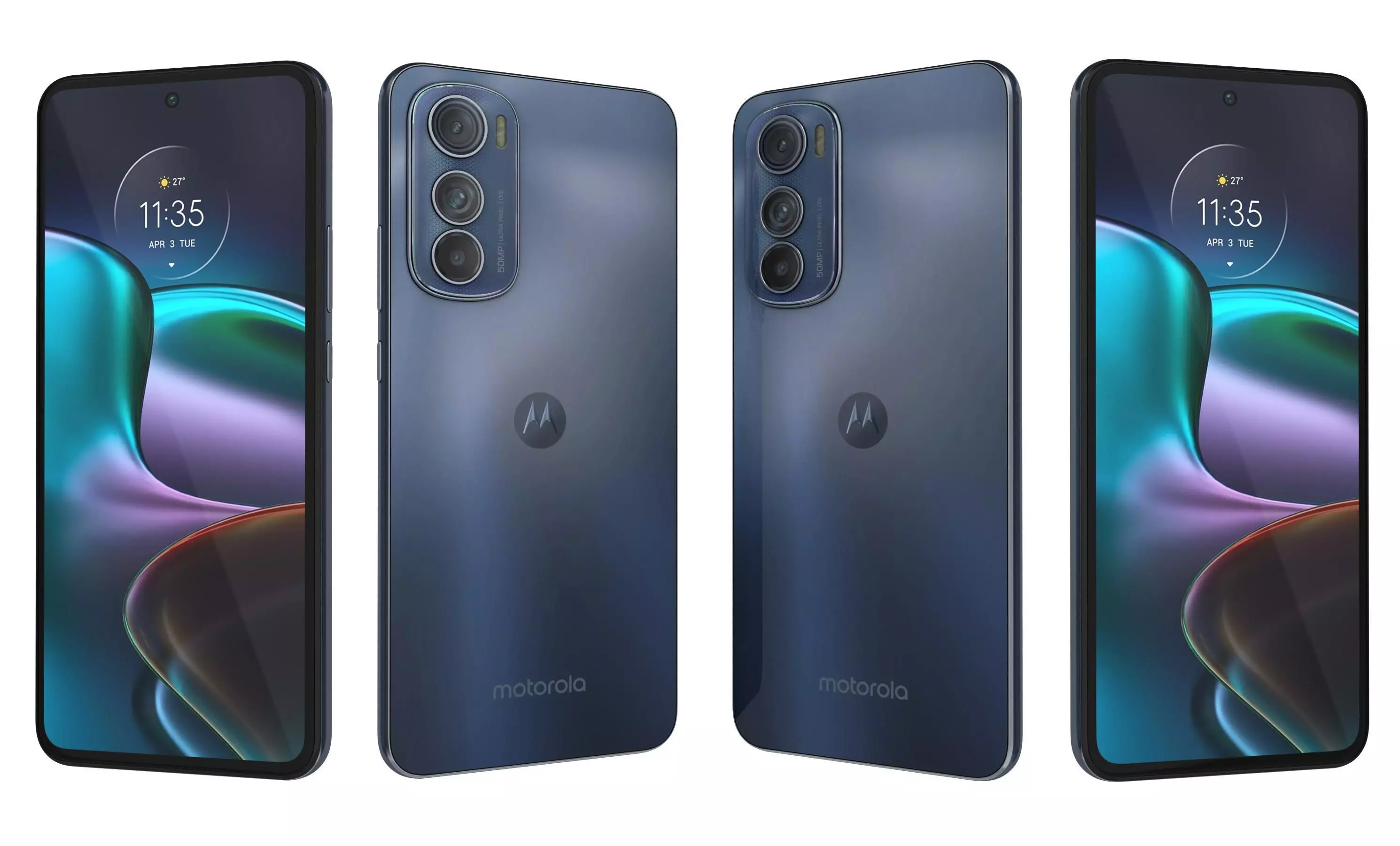 Motorola Edge 30 Gray High Poly 3D model_2