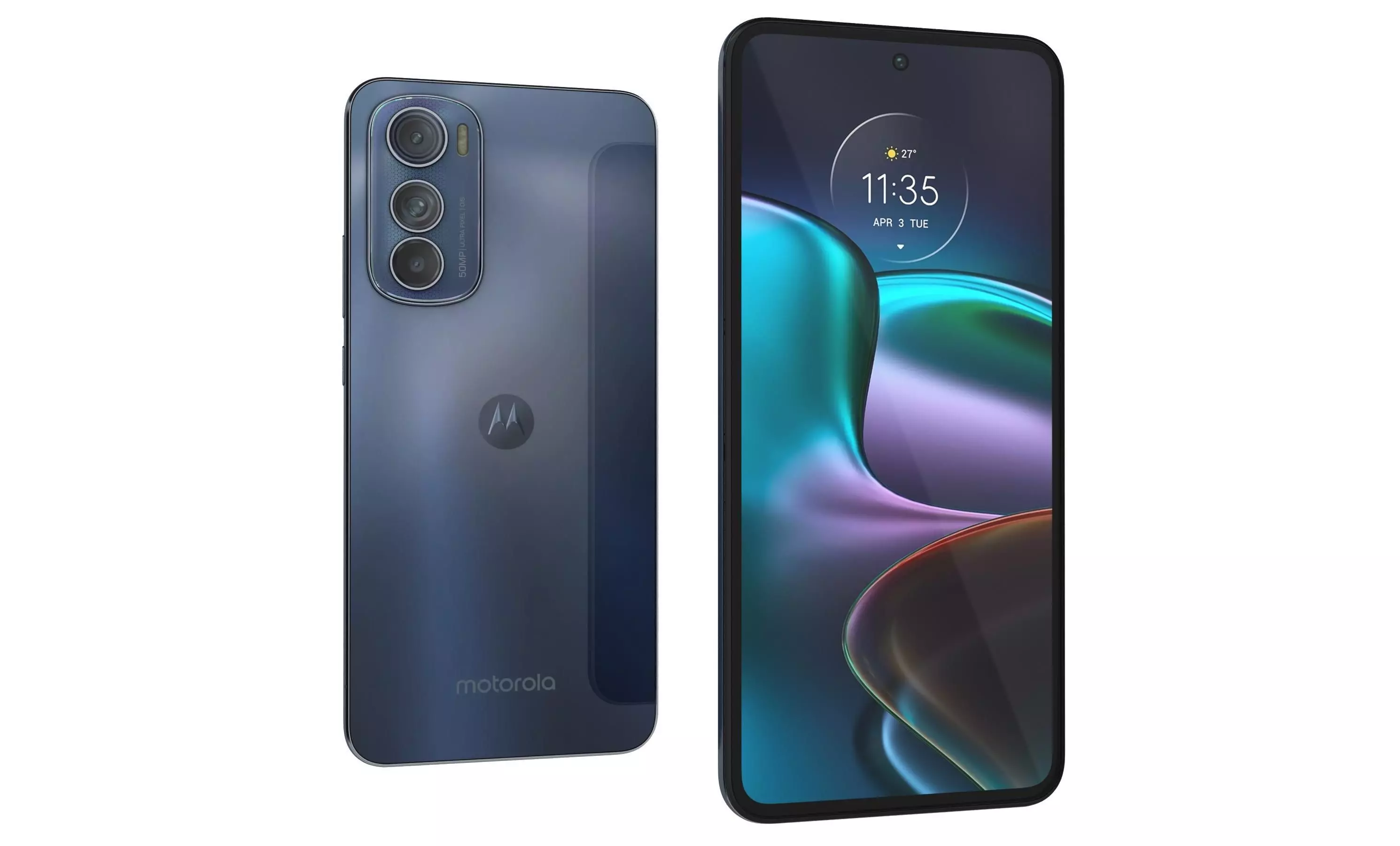 Motorola Edge 30 Gray High Poly 3D model_8