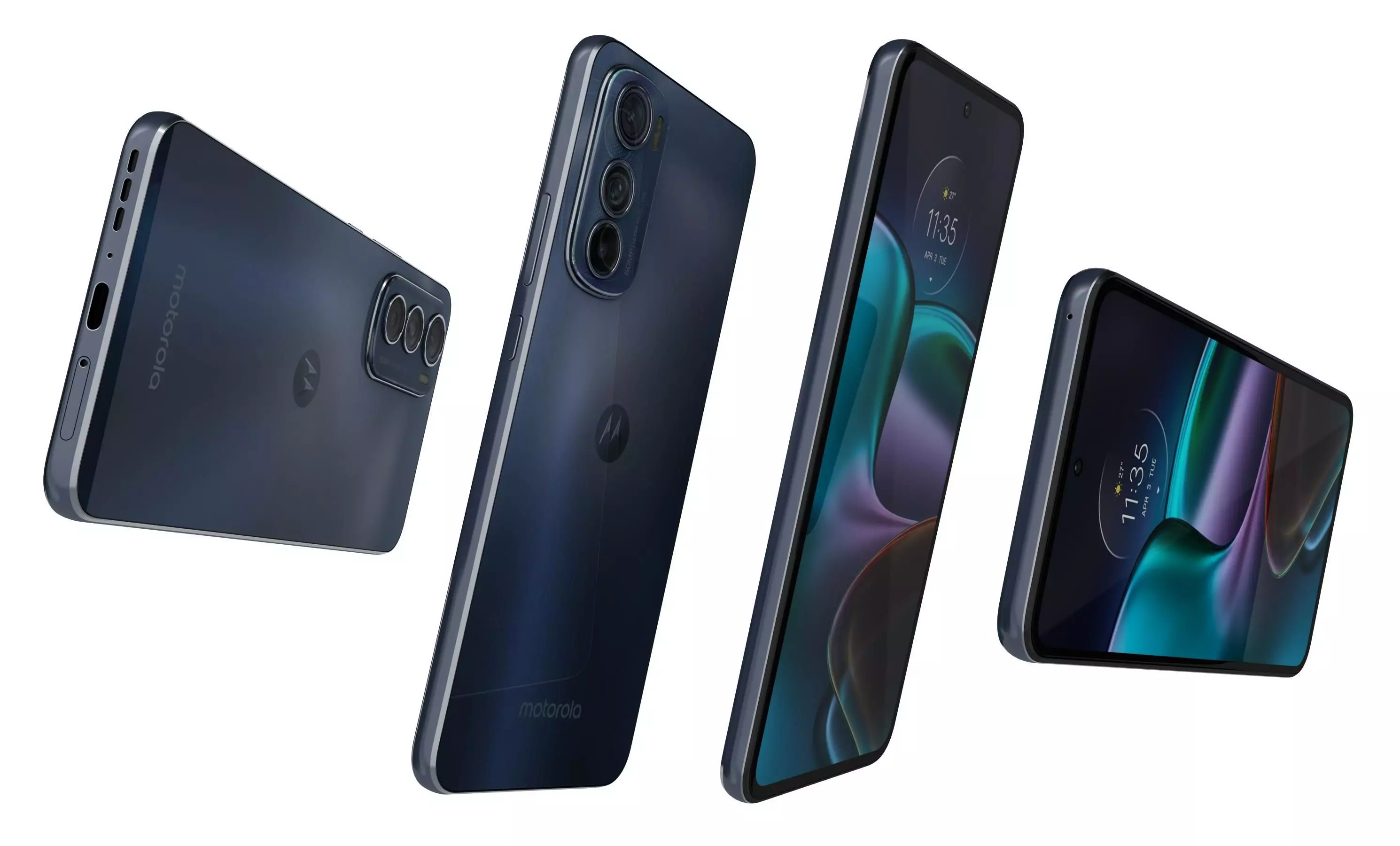 Motorola Edge 30 Gray High Poly 3D model_13