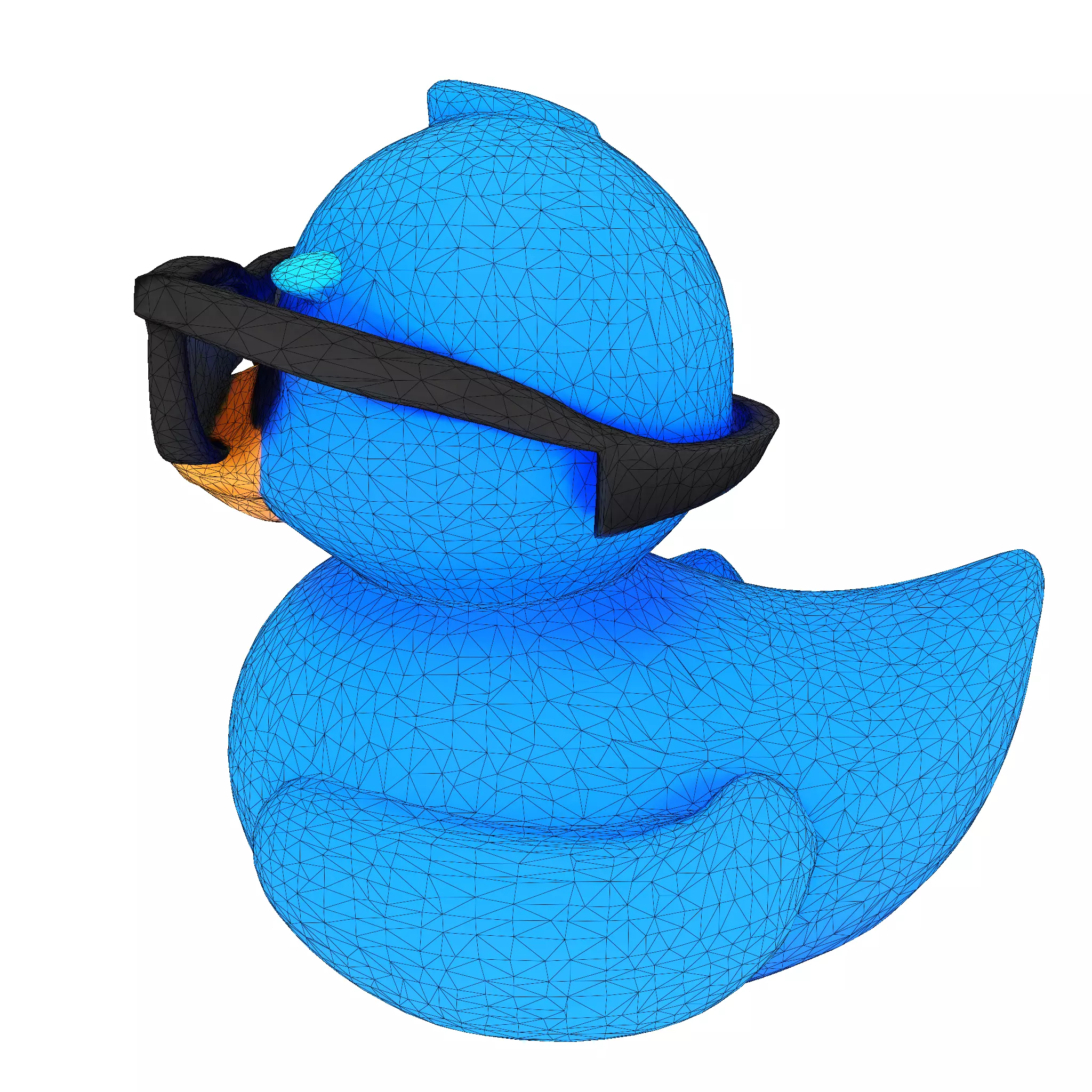 Cool Quack Low Poly 3D print model_17