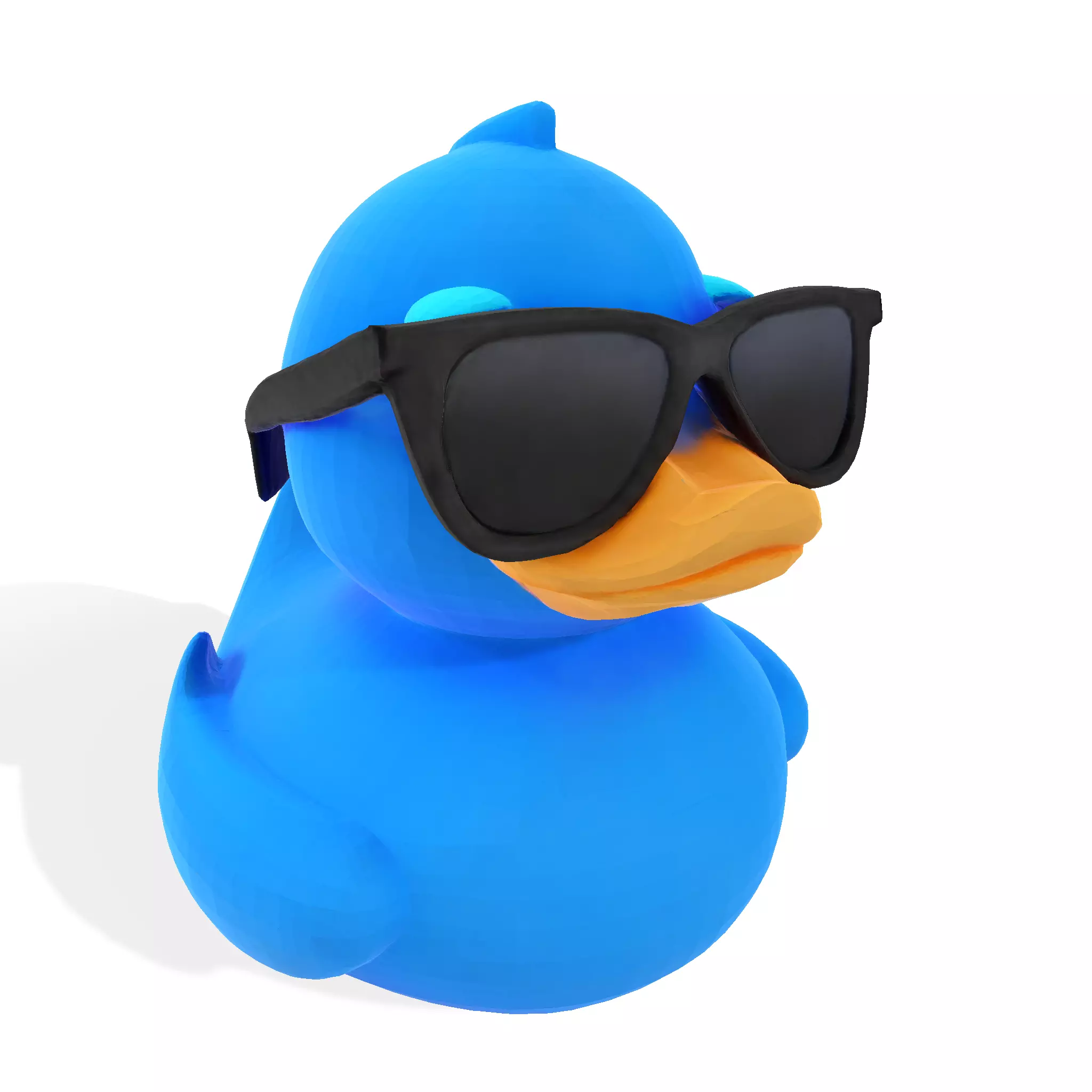 Cool Quack Low Poly 3D print model_0