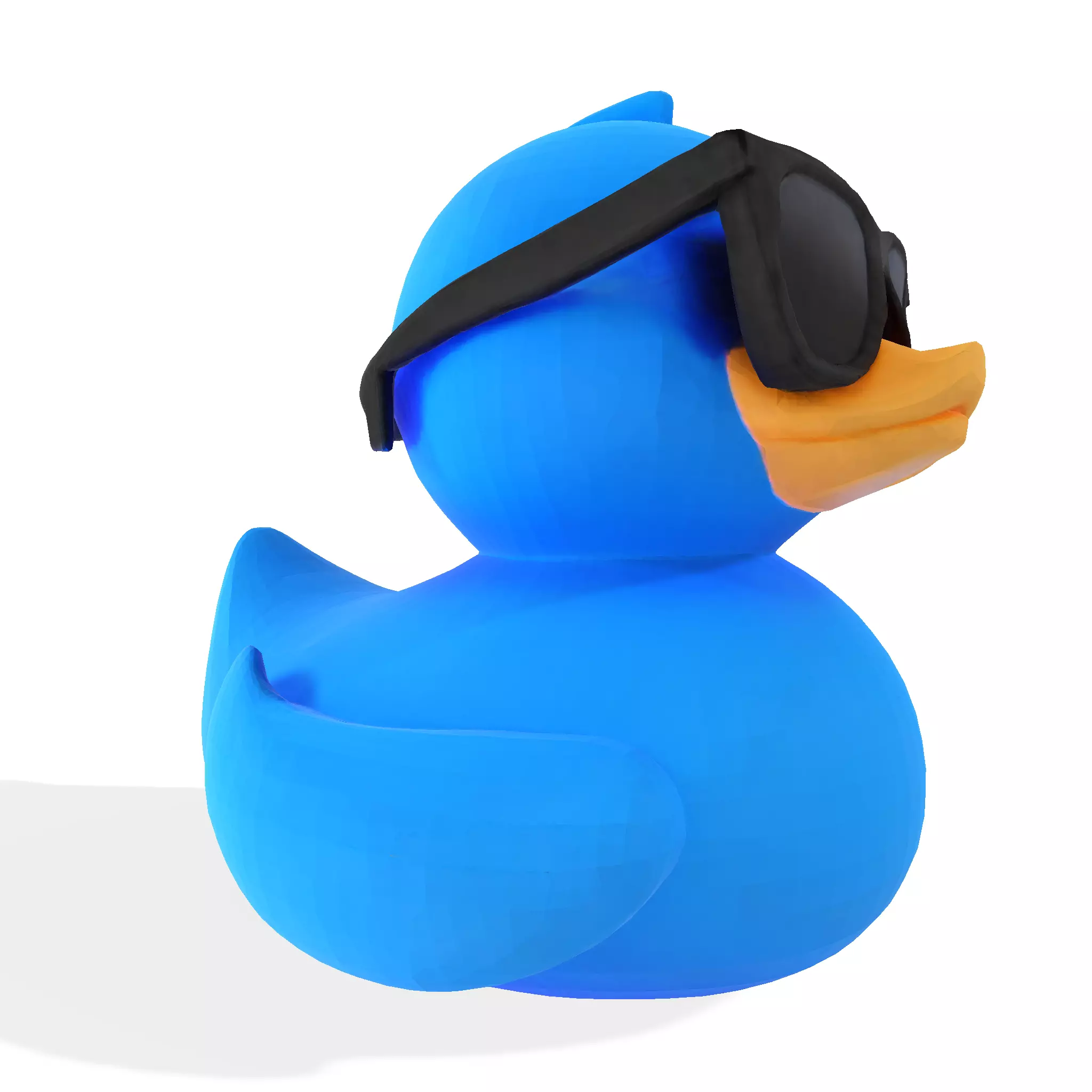 Cool Quack Low Poly 3D print model_9