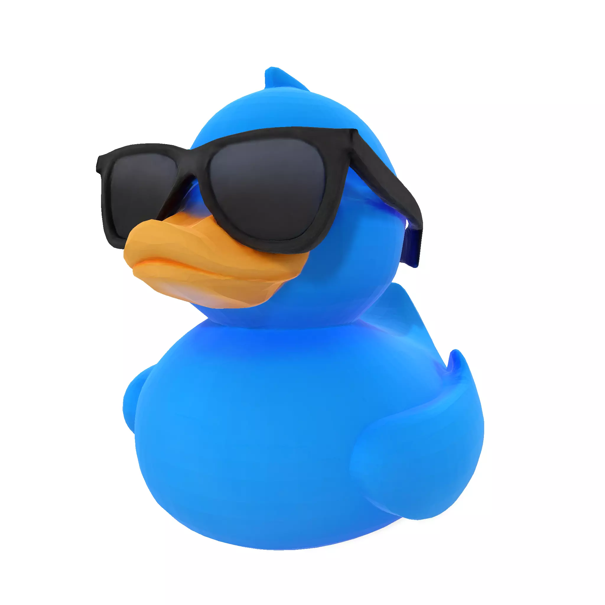 Cool Quack Low Poly 3D print model_2