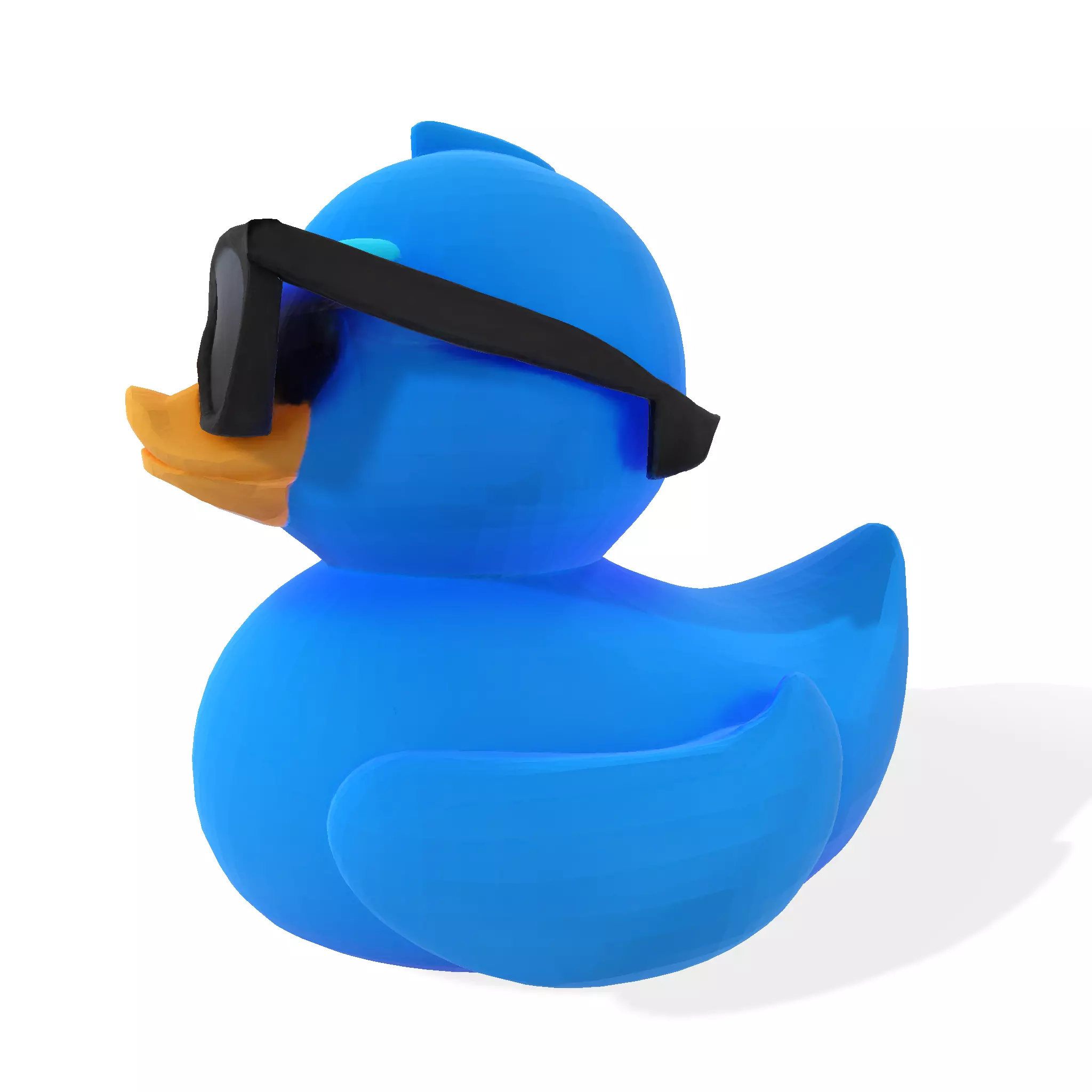 Cool Quack Low Poly 3D print model_3