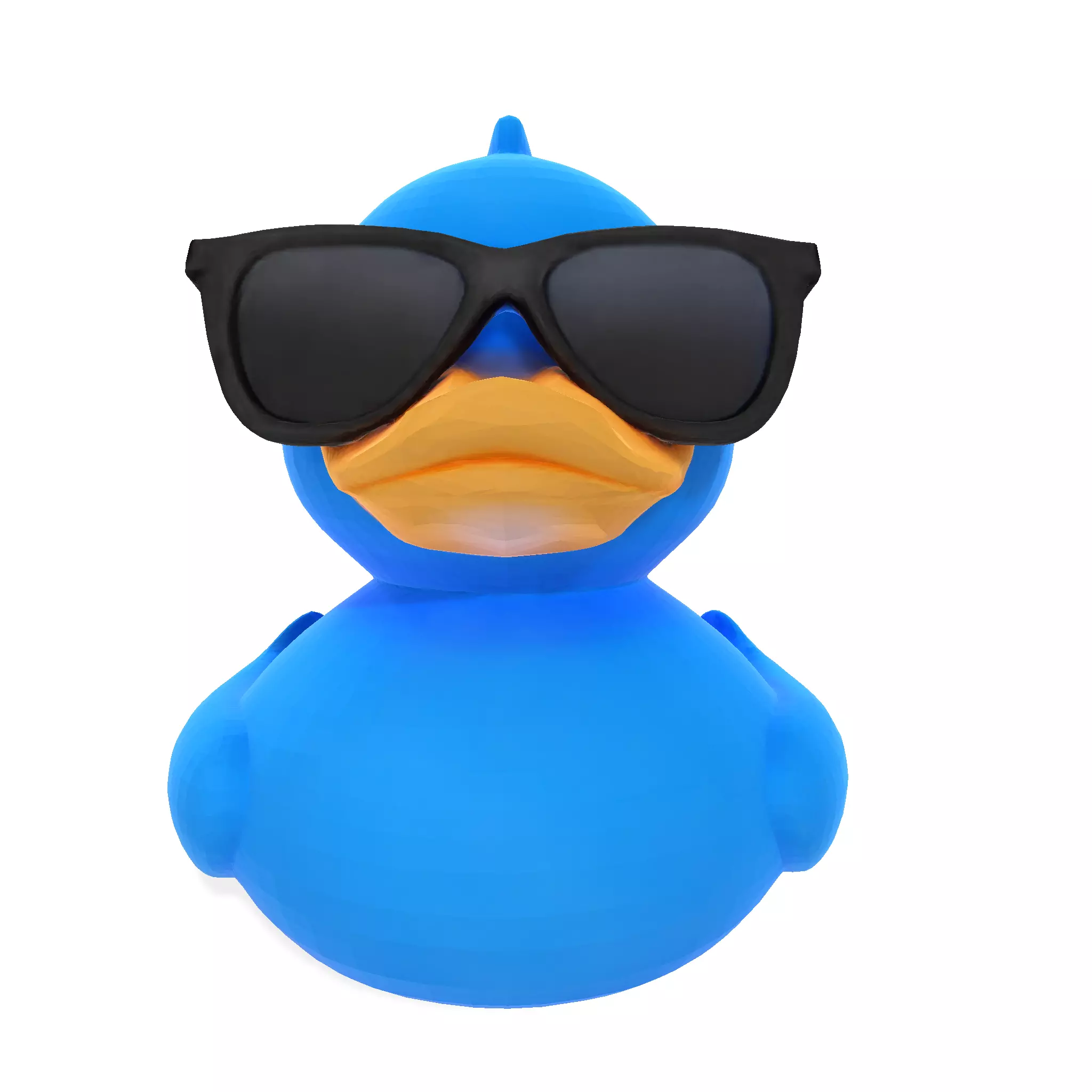 Cool Quack Low Poly 3D print model_1