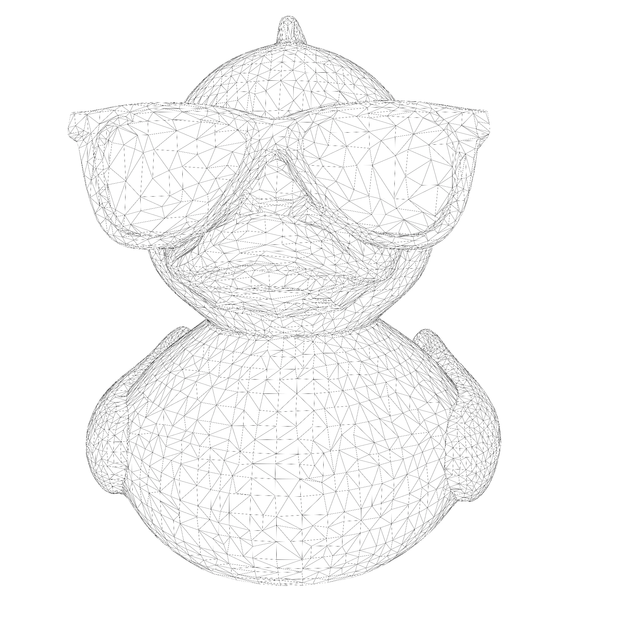 Cool Quack Low Poly 3D print model_29