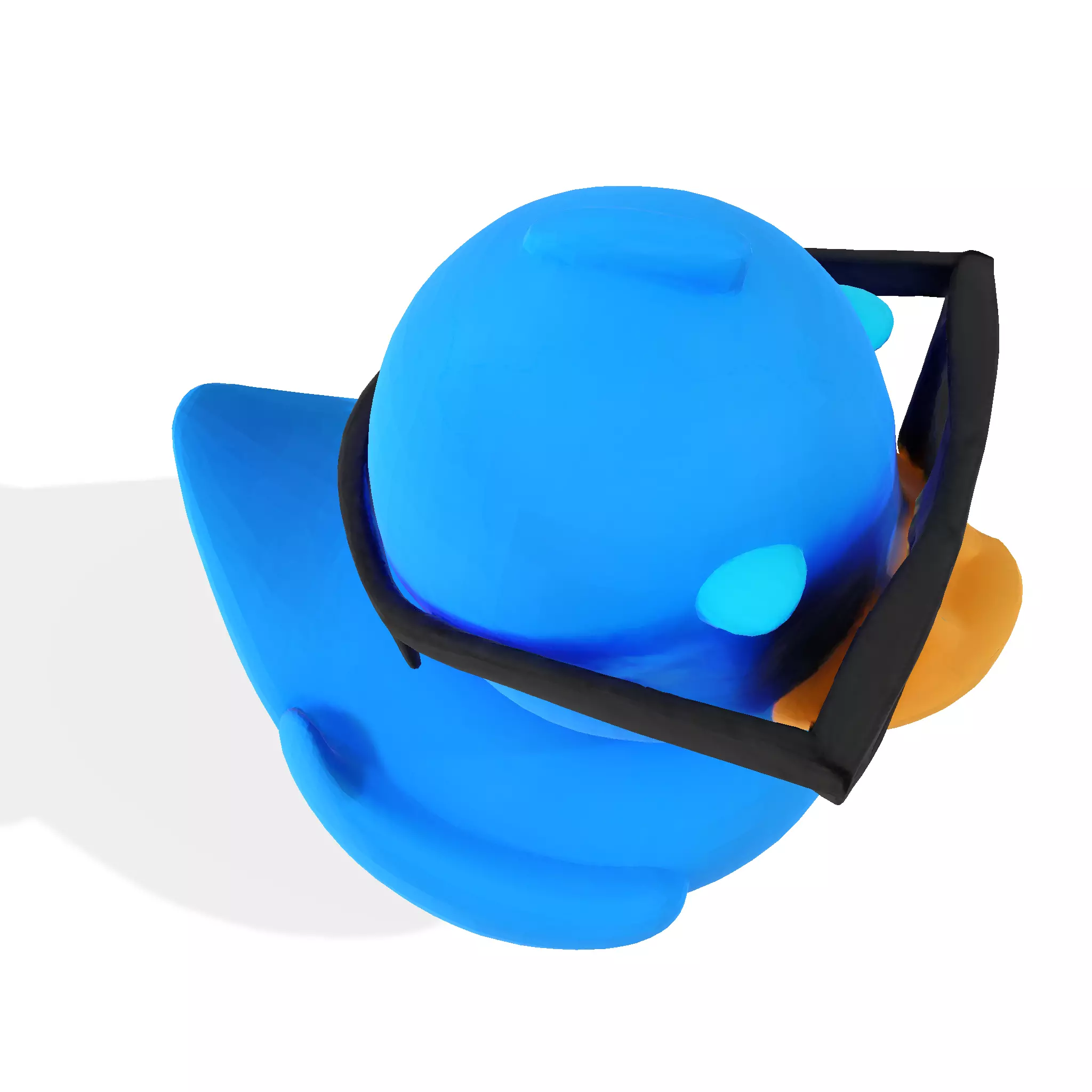 Cool Quack Low Poly 3D print model_10