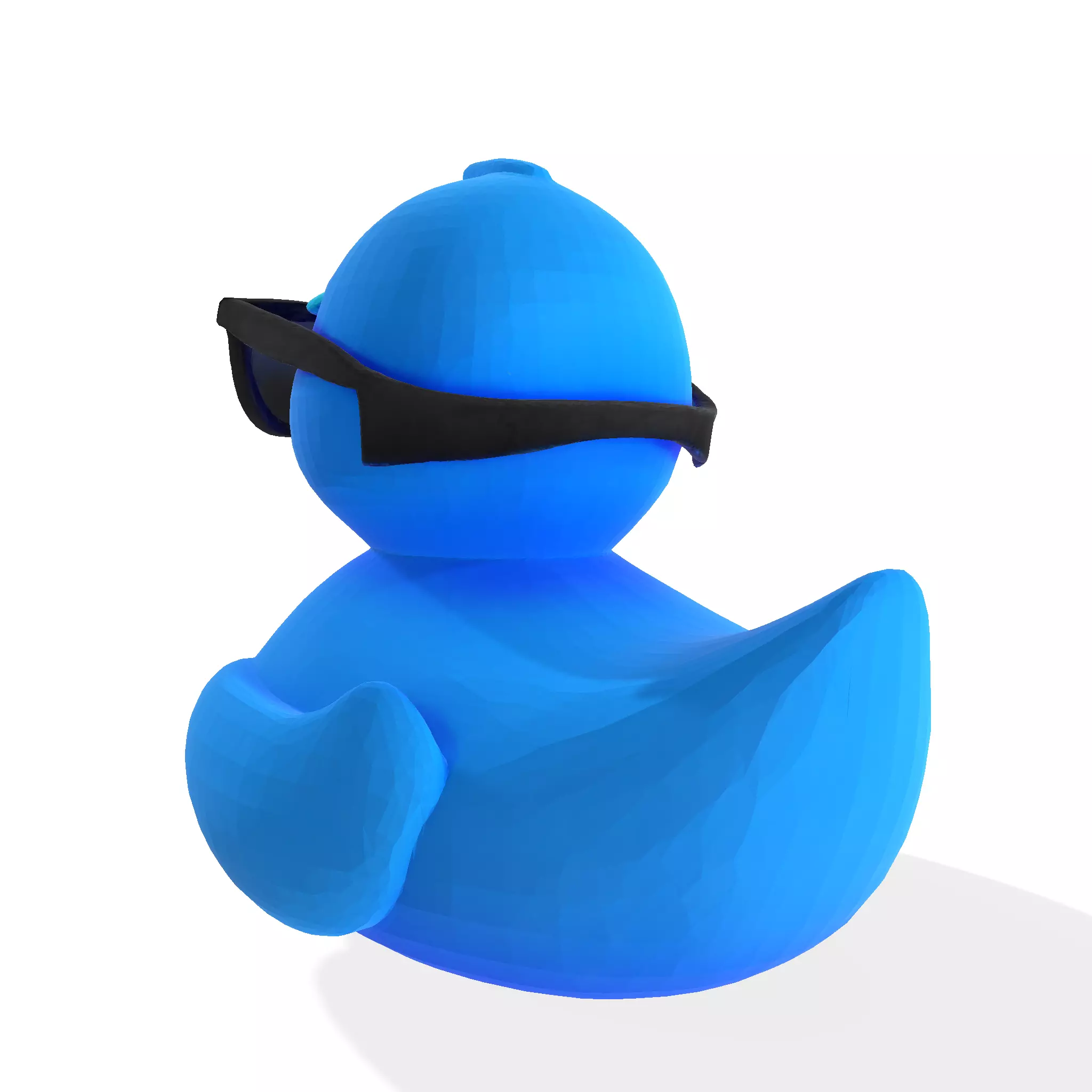Cool Quack Low Poly 3D print model_5